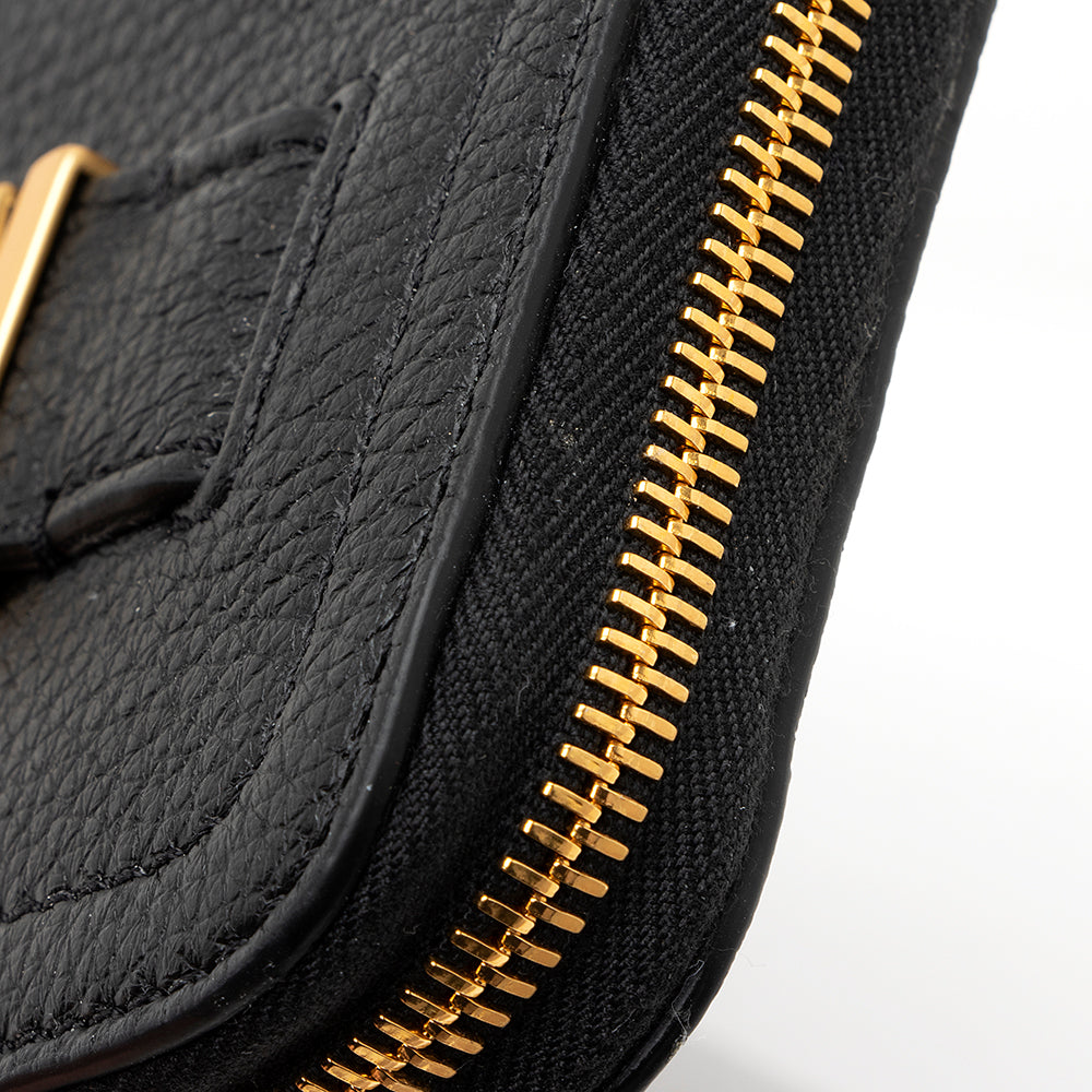 Moschino Pebbled Leather Logo Wallet (SHF-20384)