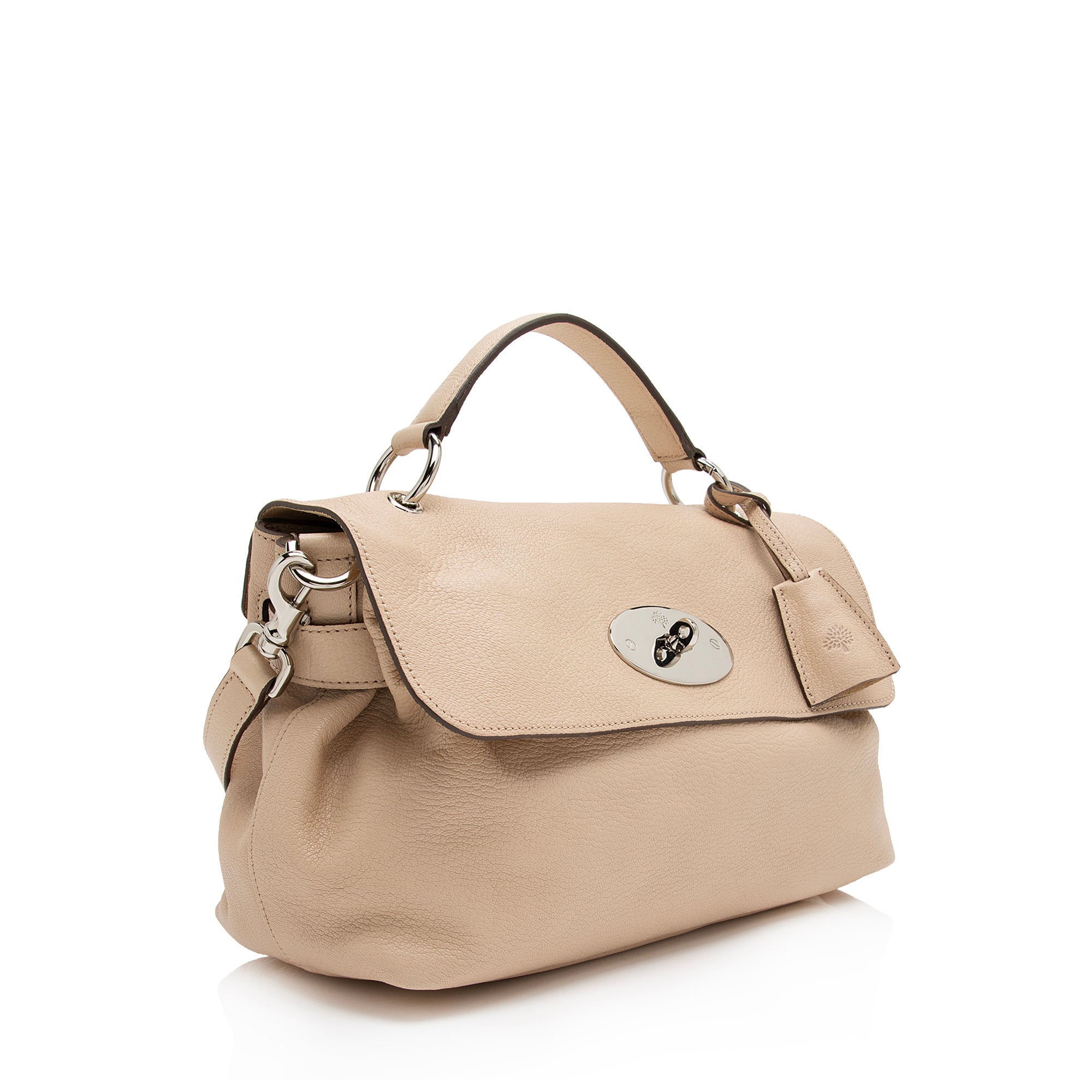 Mulberry Goatskin Postmans Lock Medium Satchel (SHF-pp3rc4)