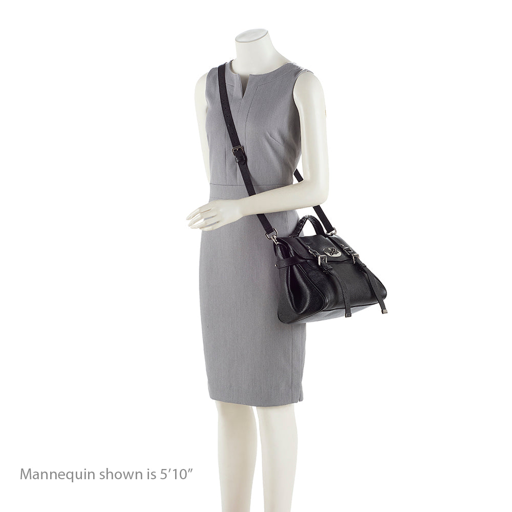 Mulberry Leather Alexa Satchel (SHF-19695)