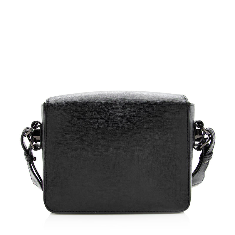 Off-White Leather Binder Clip Shoulder Bag (SHF-20660) – LuxeDH