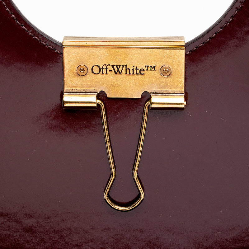 Off-White Leather Swiss Flap Bag (SHF-16592)