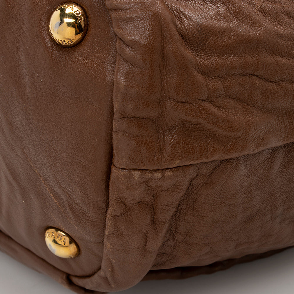 Prada Nappa Antique Bow Satchel  - FINAL SALE (SHF-15430)