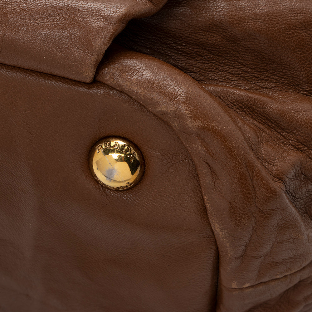 Prada Nappa Antique Bow Satchel  - FINAL SALE (SHF-15430)