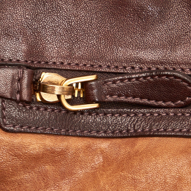 Prada Aviator Studded Leather Tote Bag (SHG-29206)