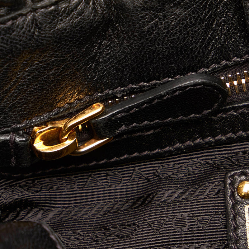 Prada Bow Leather Shoulder Bag (SHG-27742)