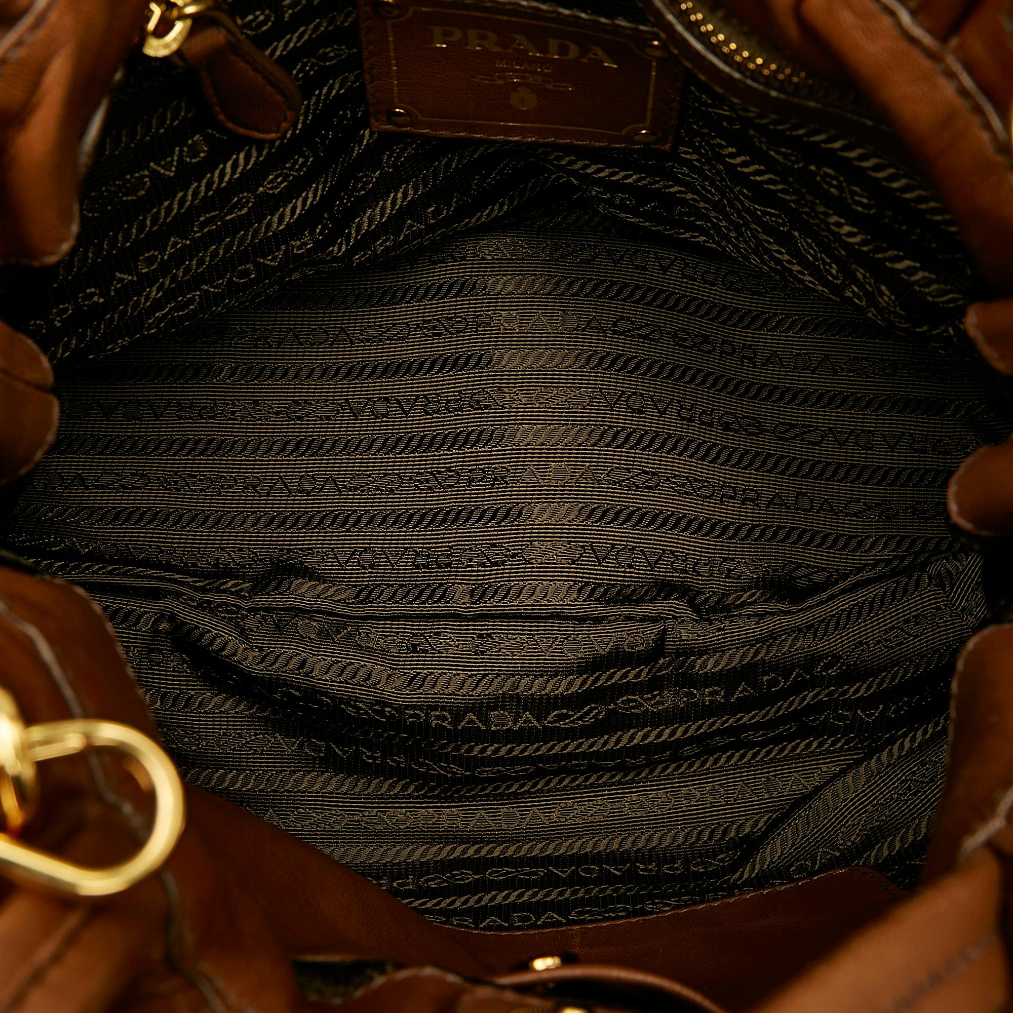 Prada Bow Nappa Leather Satchel (SHG-28742)