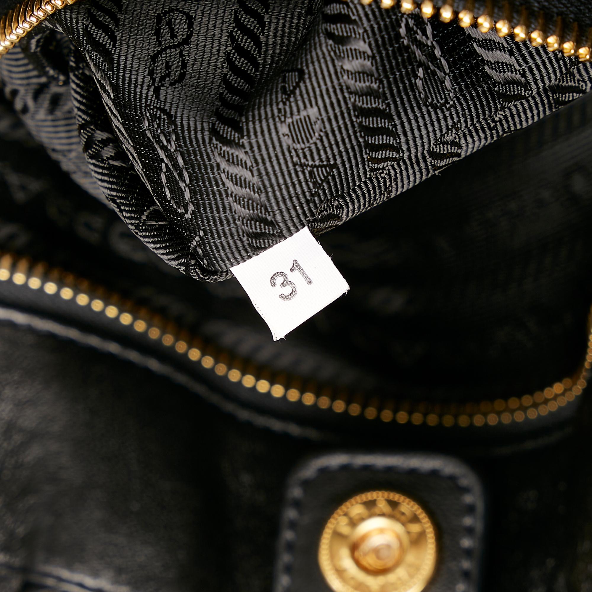 Prada Bow Nappa Leather Satchel (SHG-32593)