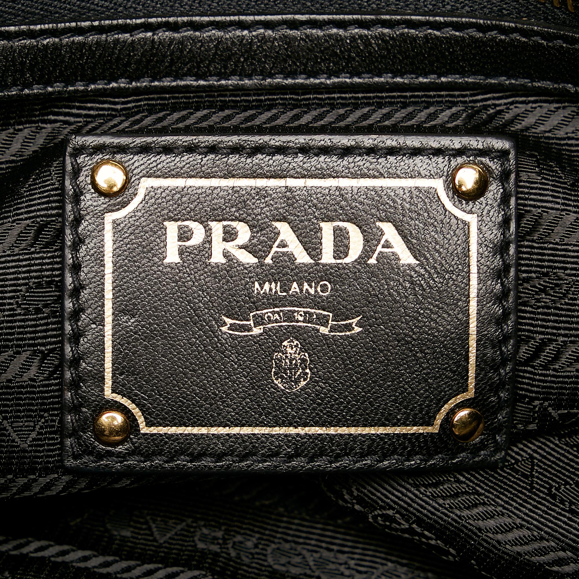 Prada Bow Nappa Leather Satchel (SHG-32593)