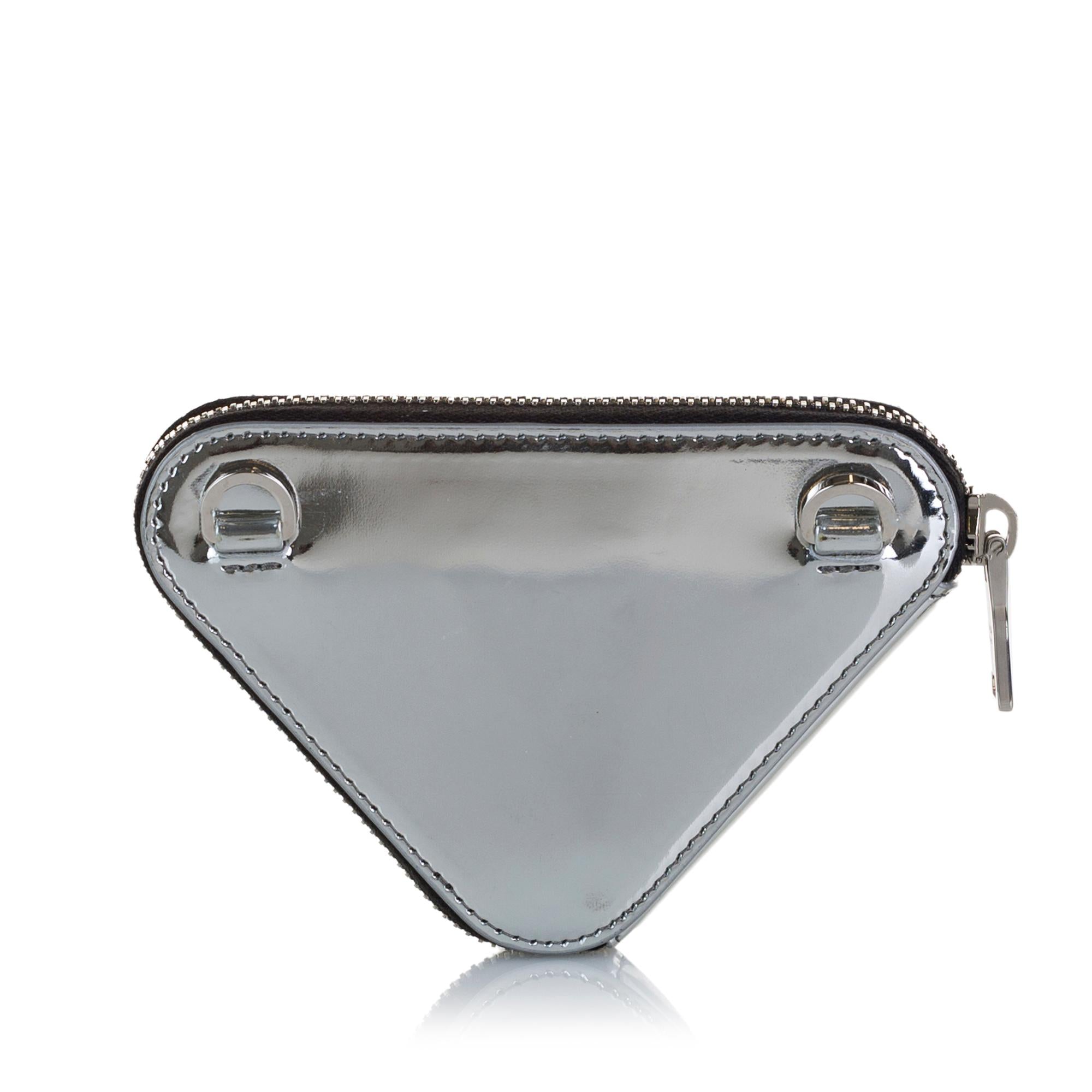 Prada Brushed Leather Mini Pouch (SHG-H9DBDu)