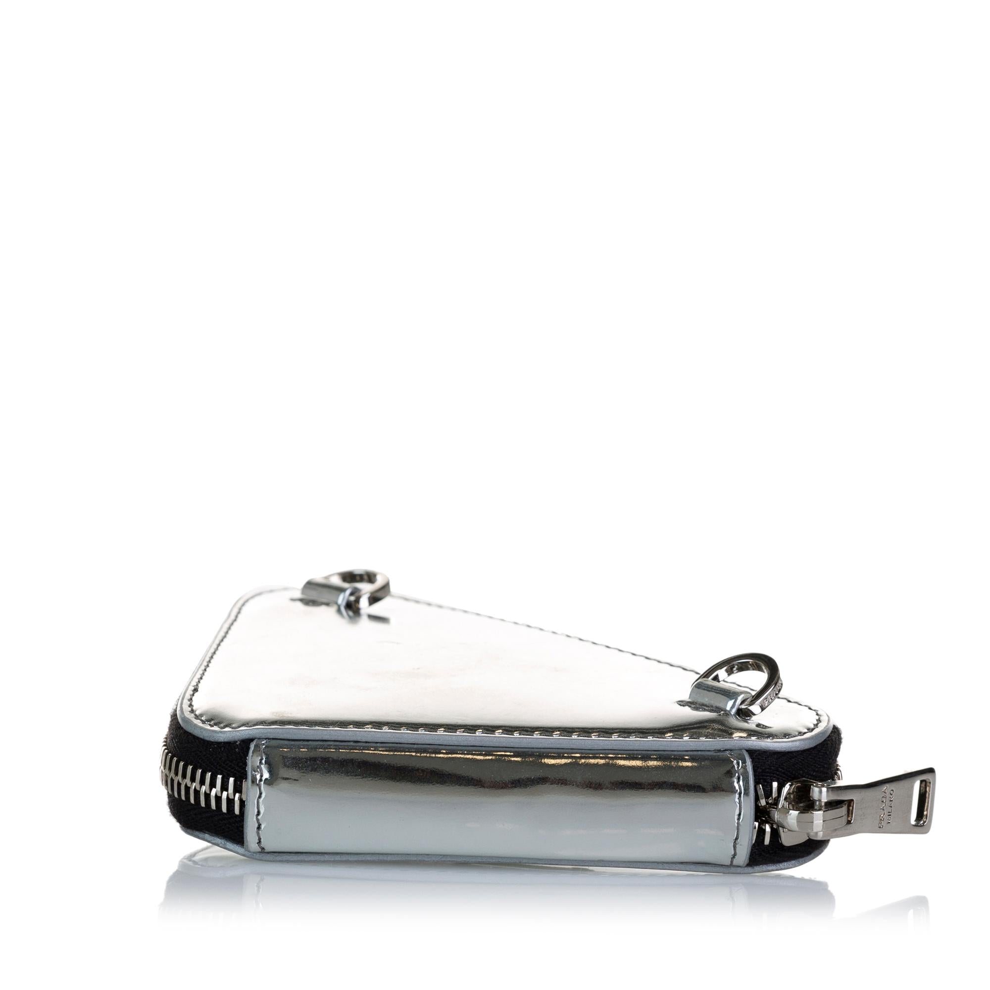 Prada Brushed Leather Mini Pouch (SHG-H9DBDu)