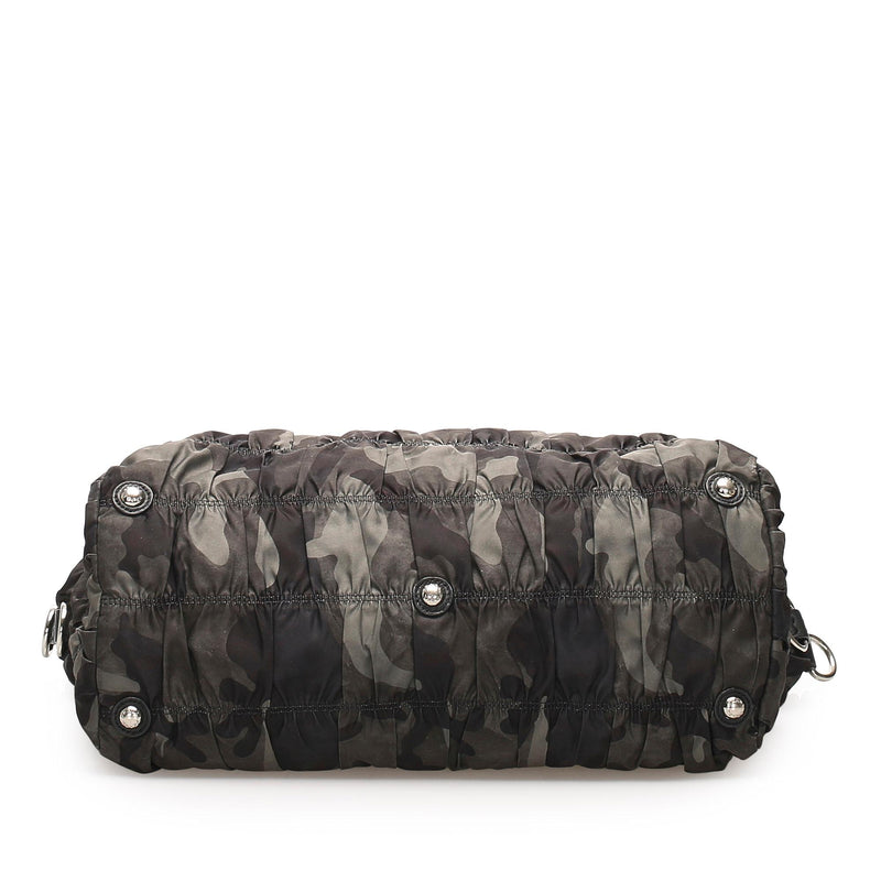 Prada Camouflage Gaufre Tessuto Tote Bag (SHG-22711)