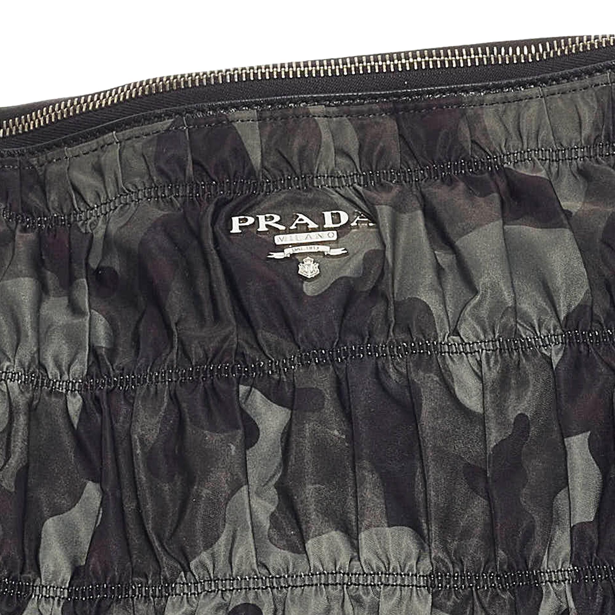 Prada Camouflage Tessuto Gaufre Tote Bag (SHG-29200)
