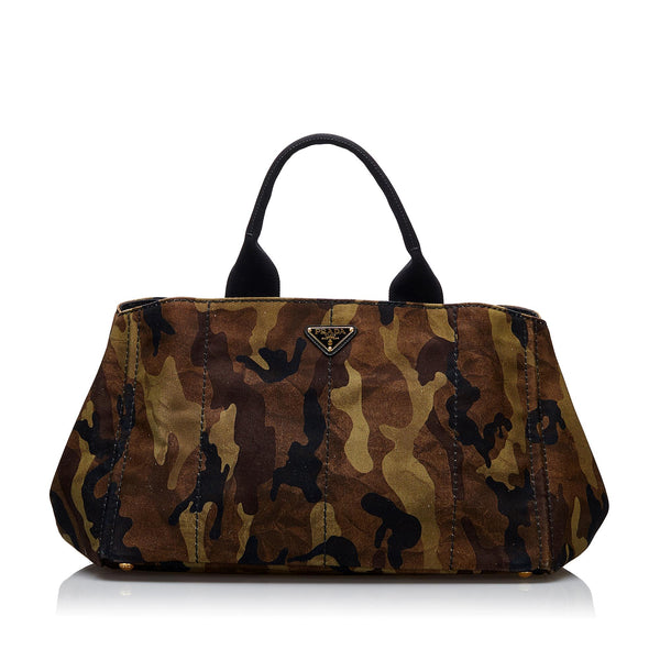 Prada Canapa Camouflage Tote Bag (SHG-9fv1Tl)