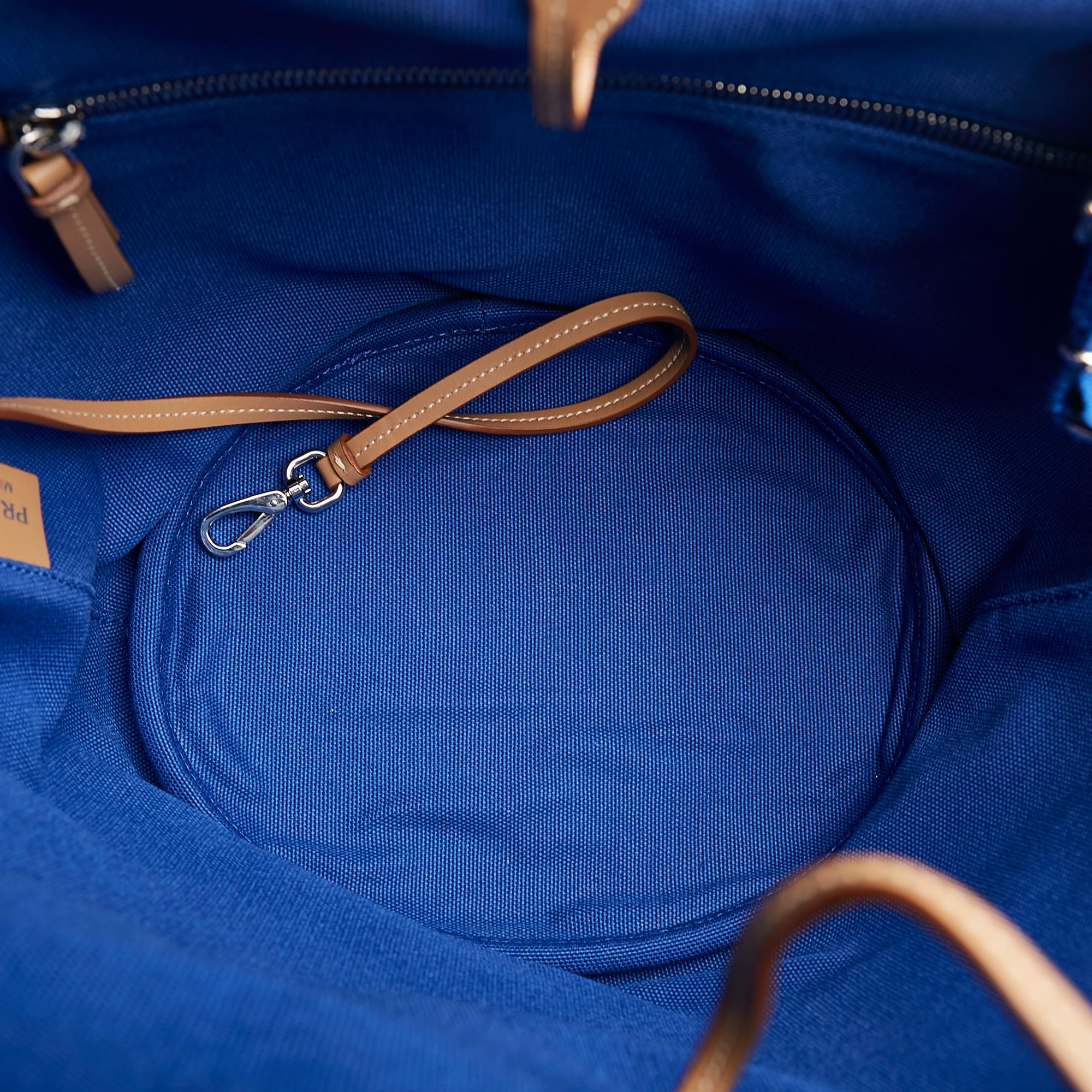 Prada Canapa Convertible Shopping Tote with pouch (SHG-36804)