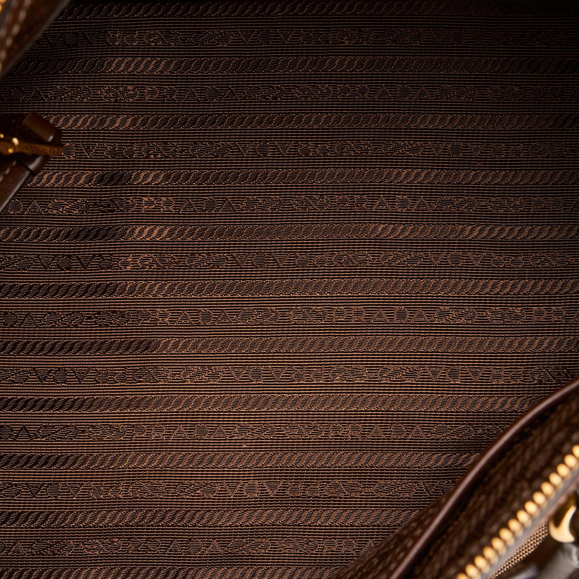 Prada Canapa Logo Canvas Boston Bag (SHG-31446)