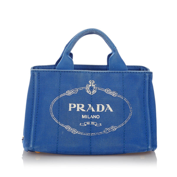 Prada Canapa Logo Canvas Handbag (SHG-27070)