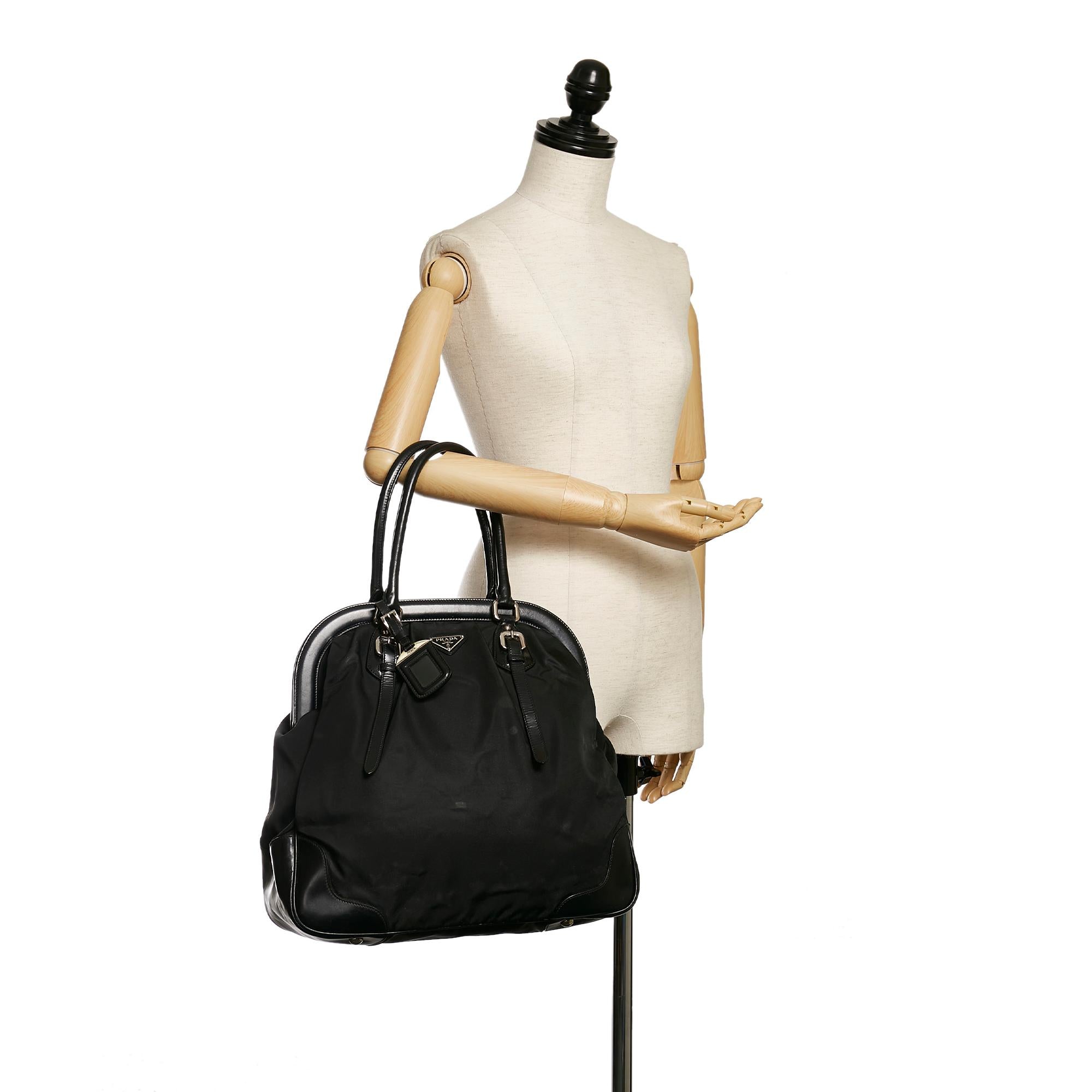 Prada Canapa Logo Canvas Handbag (SHG-30677)