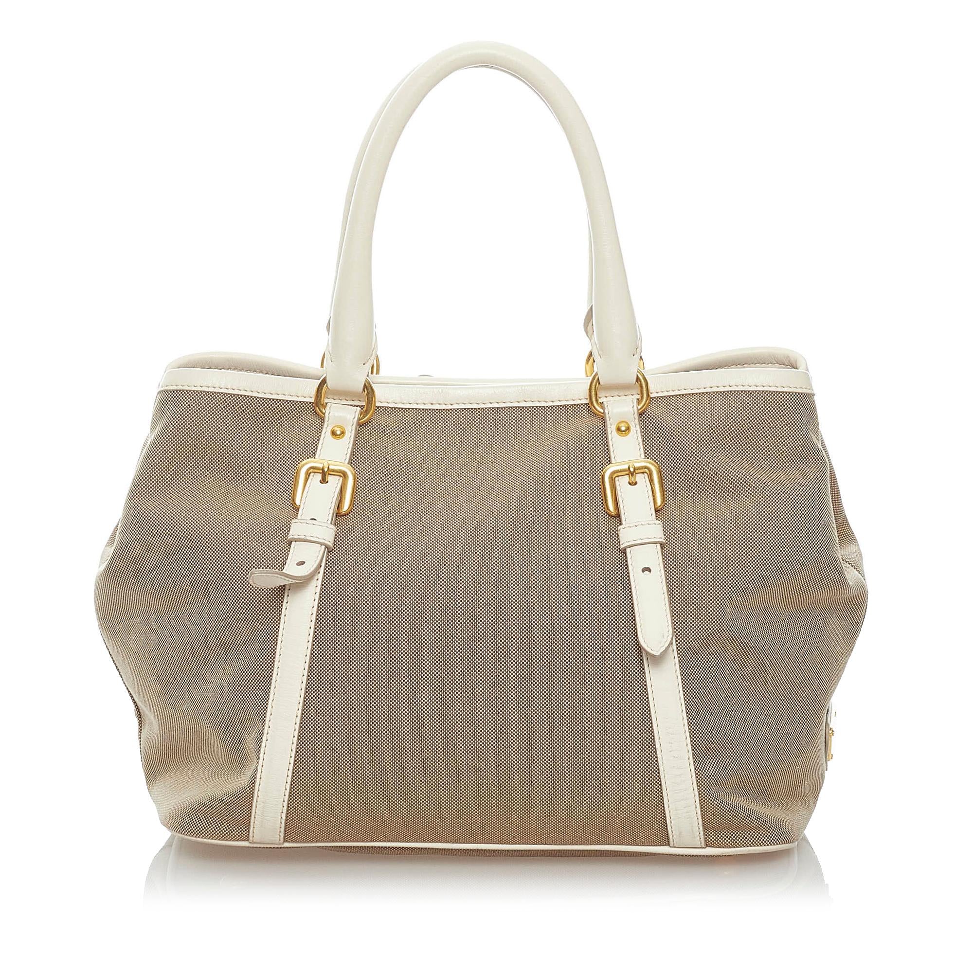 Prada Canapa Logo Canvas Handbag (SHG-32222)