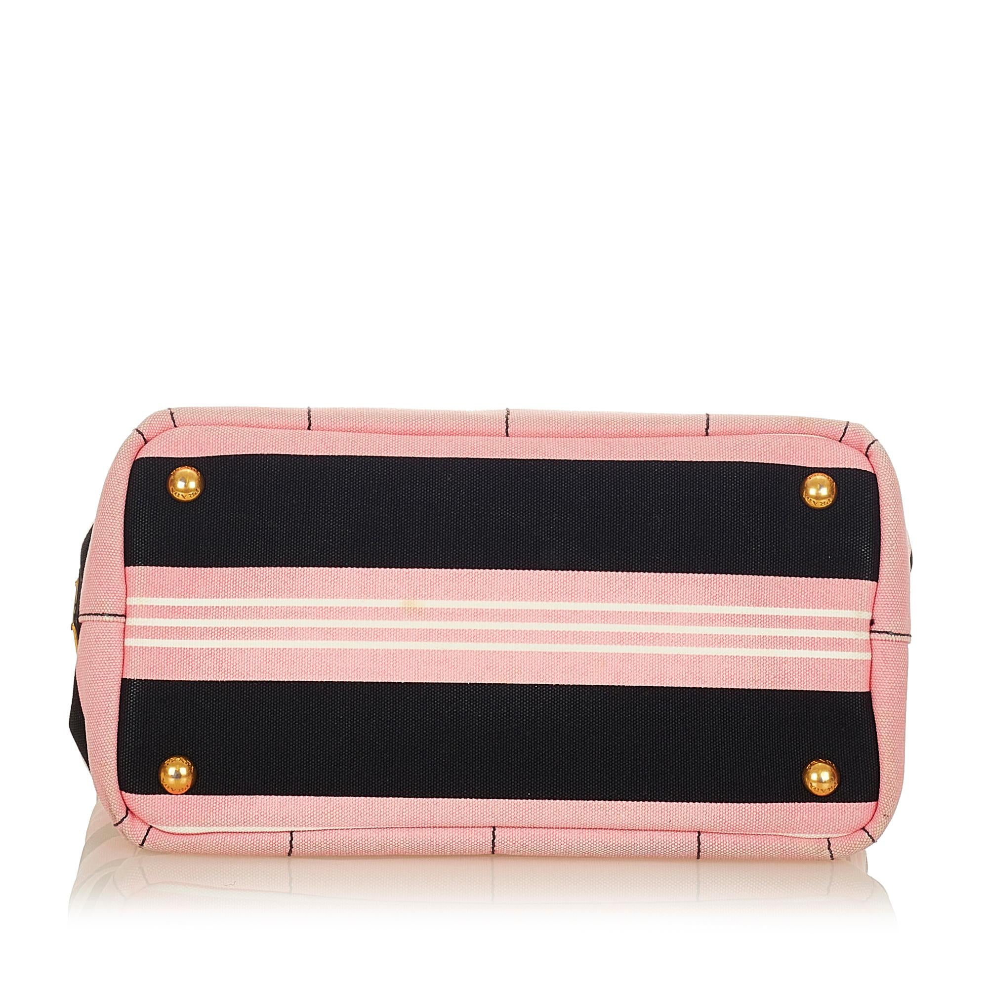 Prada Canapa Logo Canvas Satchel (SHG-24822)