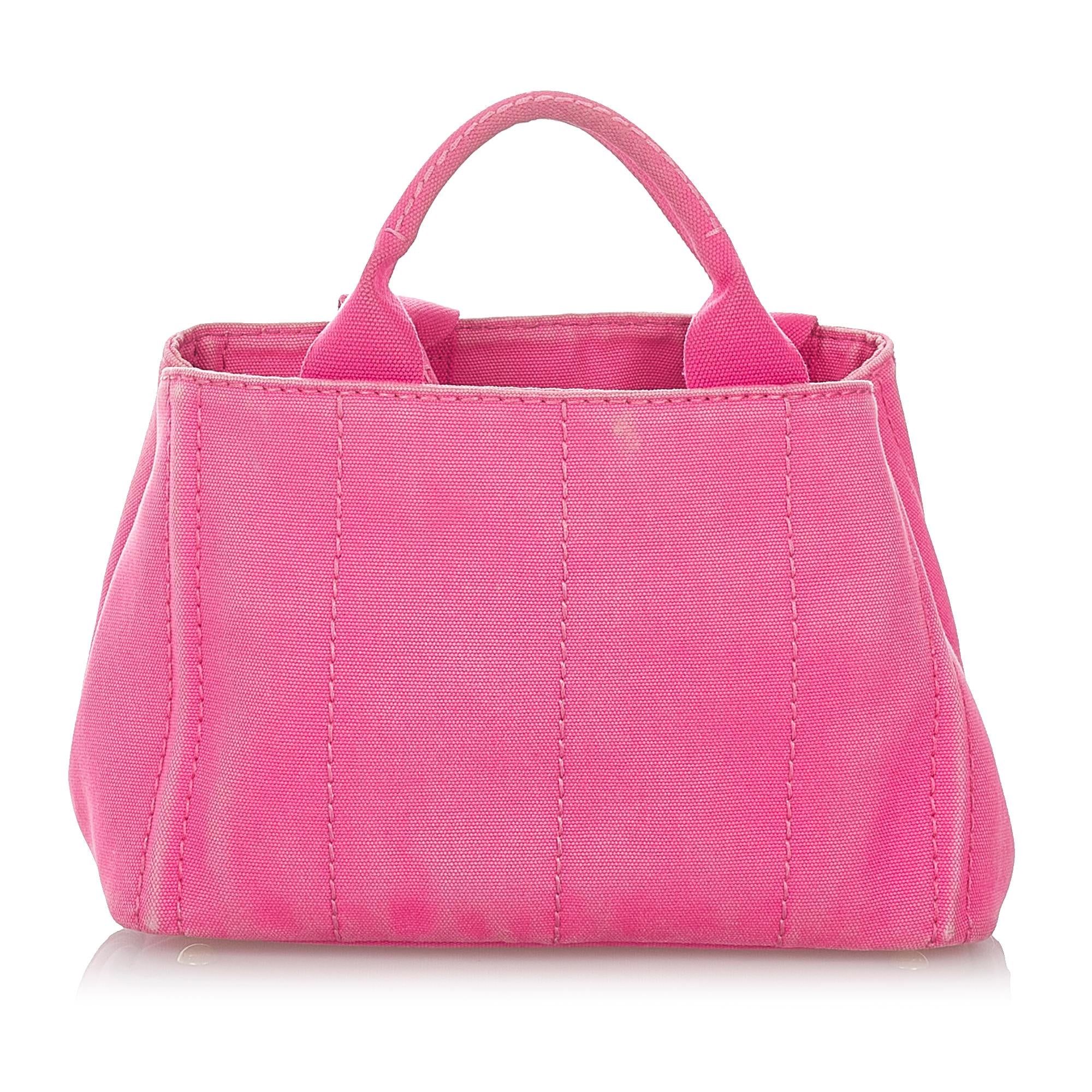 Prada Canapa Logo Canvas Satchel (SHG-26815)