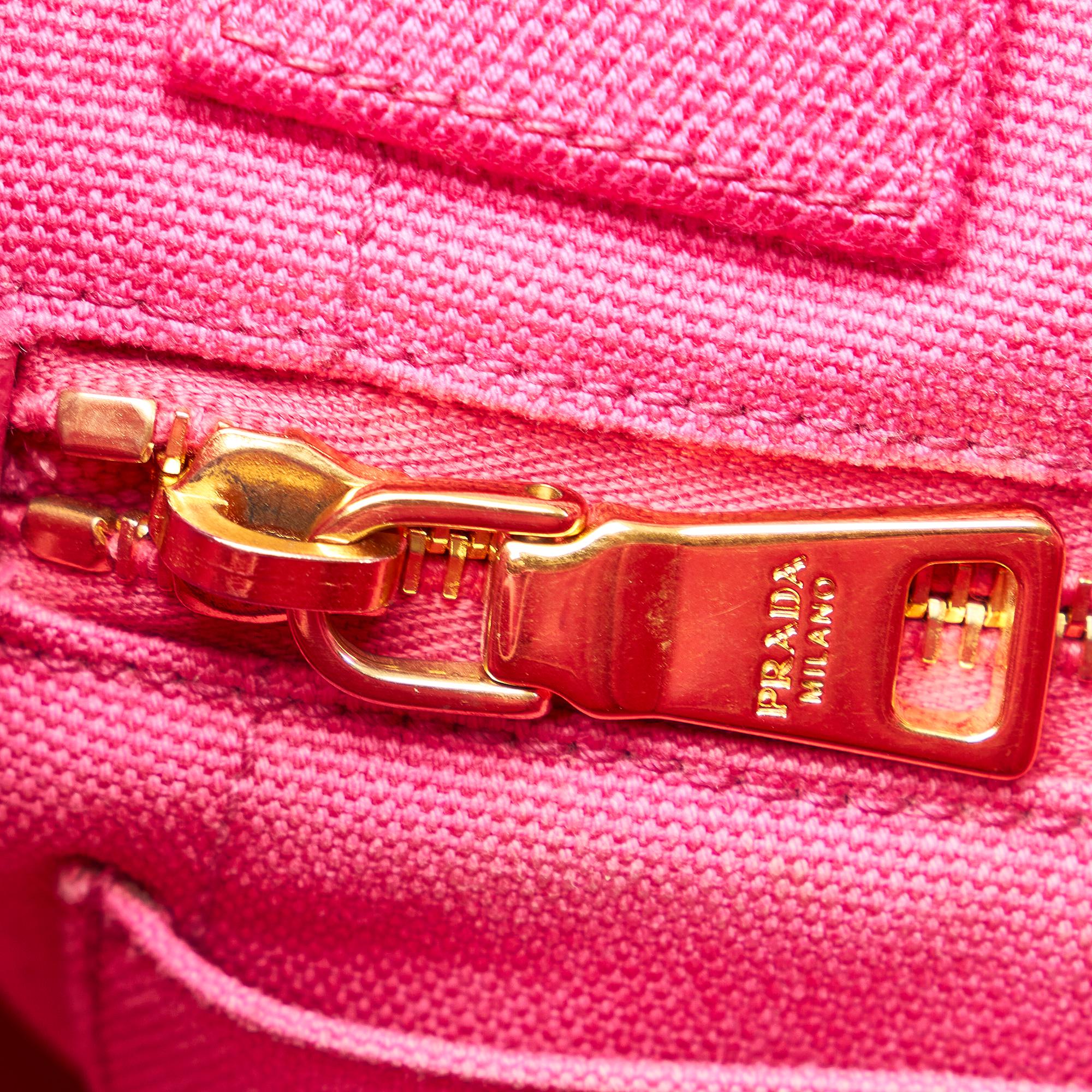 Prada Canapa Logo Canvas Satchel (SHG-26815)