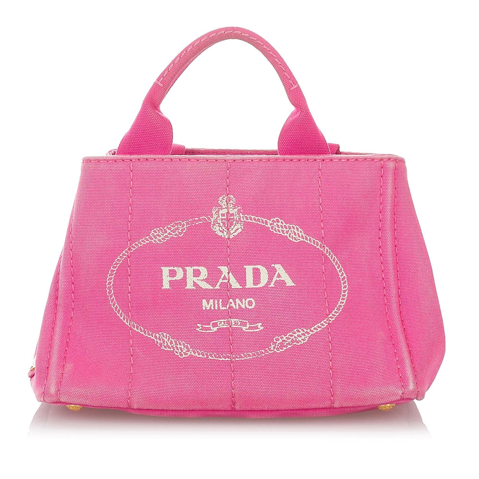 Prada Canapa Logo Canvas Satchel (SHG-26815)
