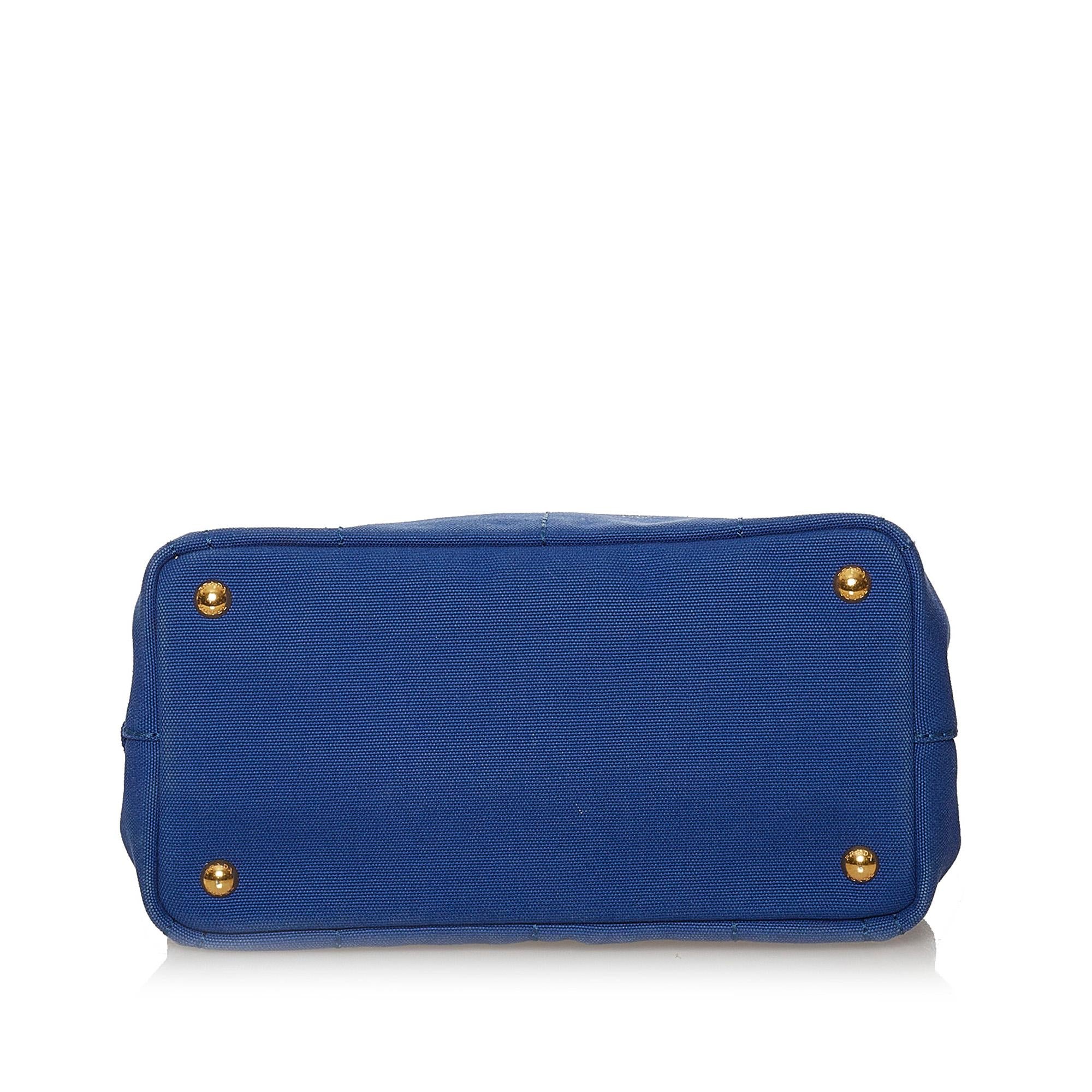 Prada Canapa Logo Canvas Satchel (SHG-29160)