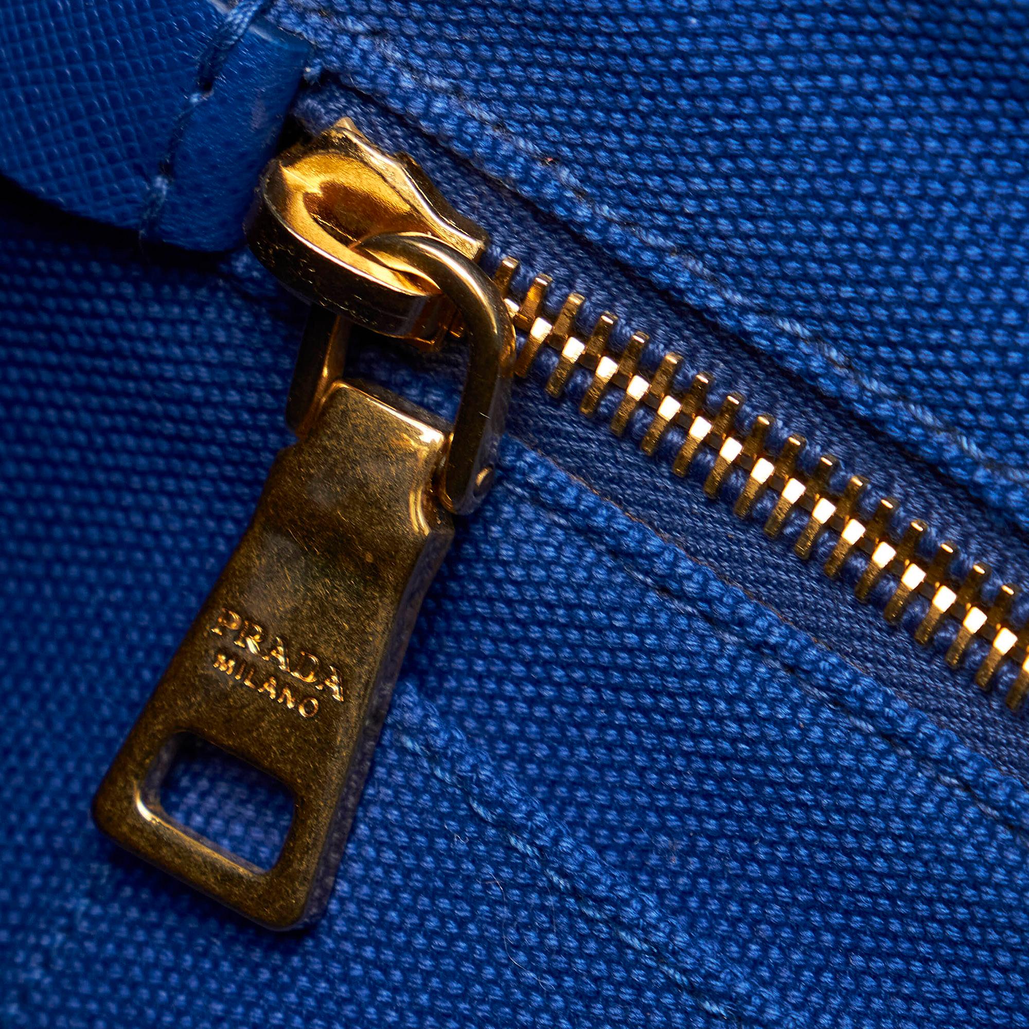 Prada Canapa Logo Canvas Satchel (SHG-29663)