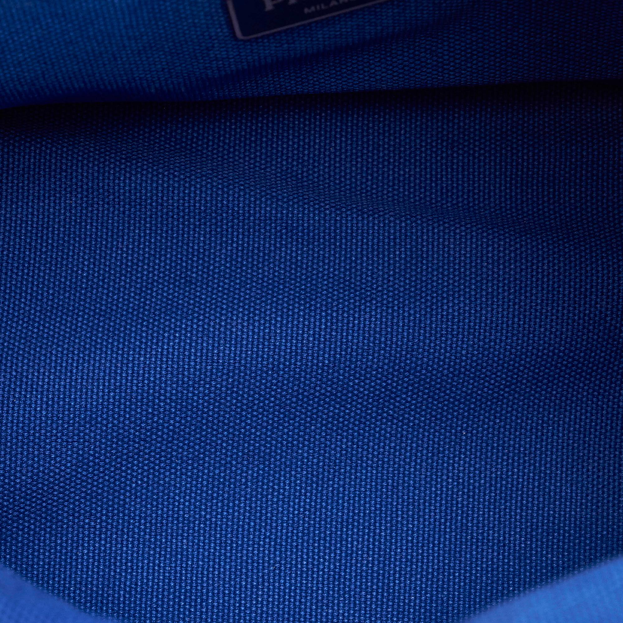 Prada Canapa Logo Canvas Satchel (SHG-29663)