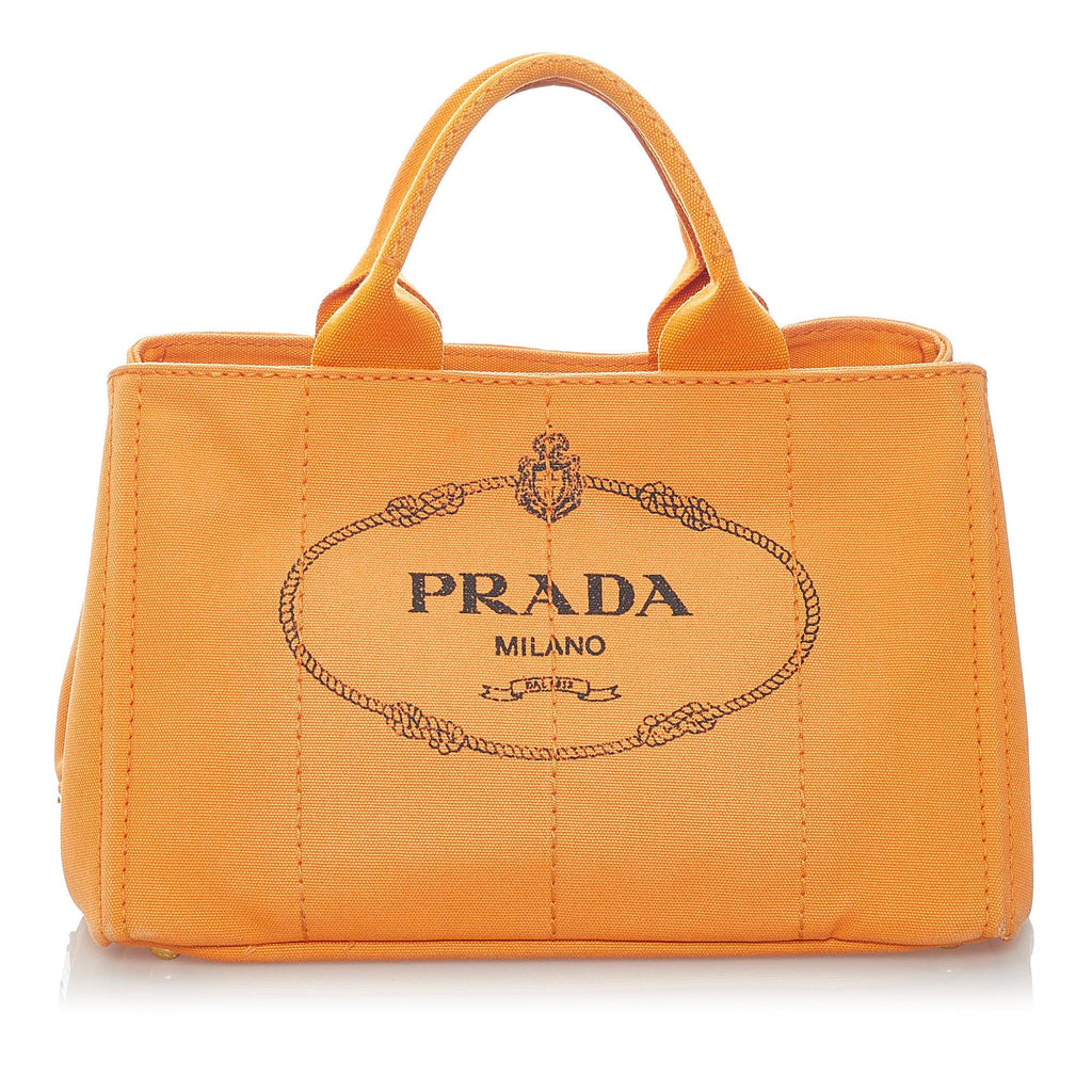 Prada Canapa Logo Canvas Boston Bag (SHG-31446) – LuxeDH
