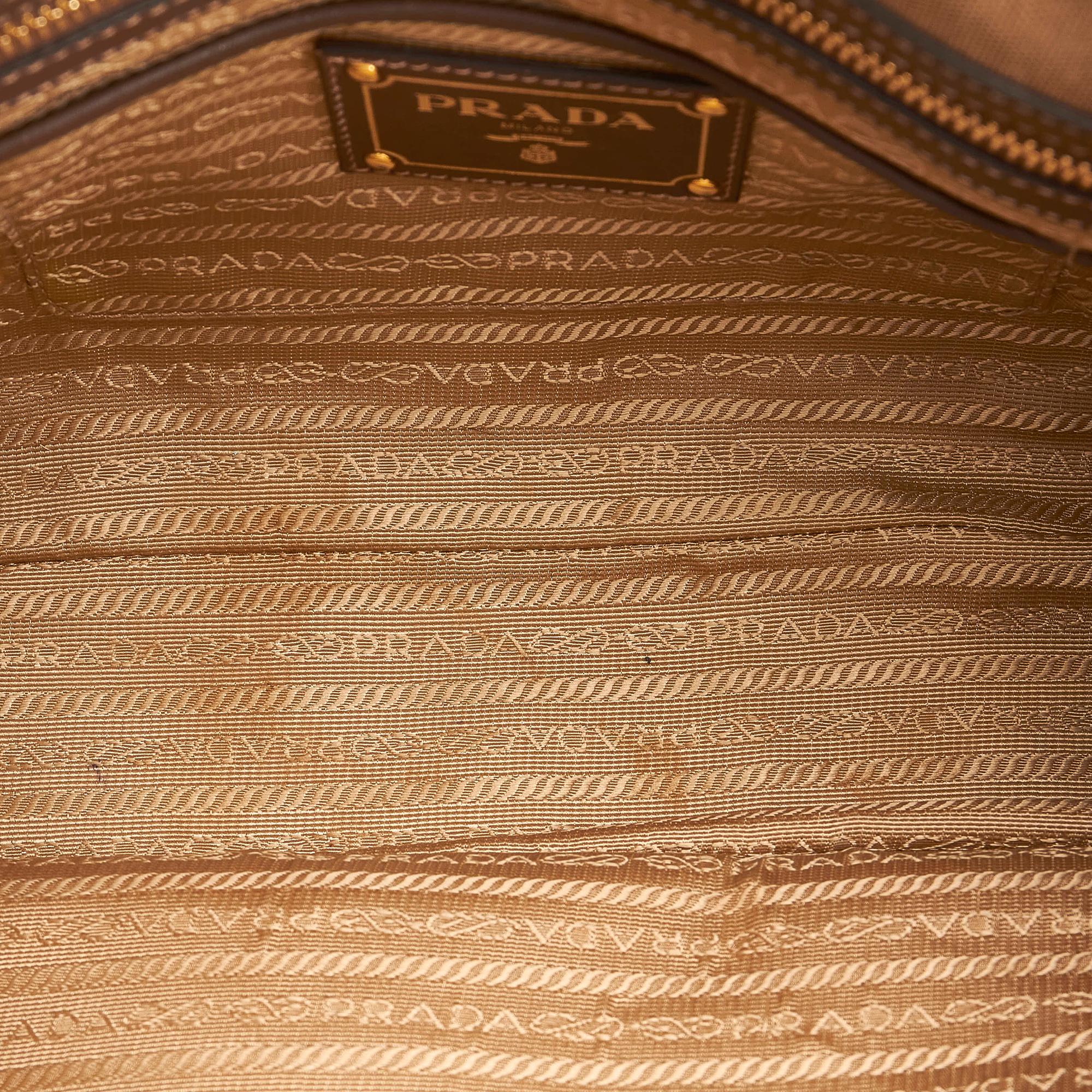 Prada Canapa Logo Canvas Satchel (SHG-31615)