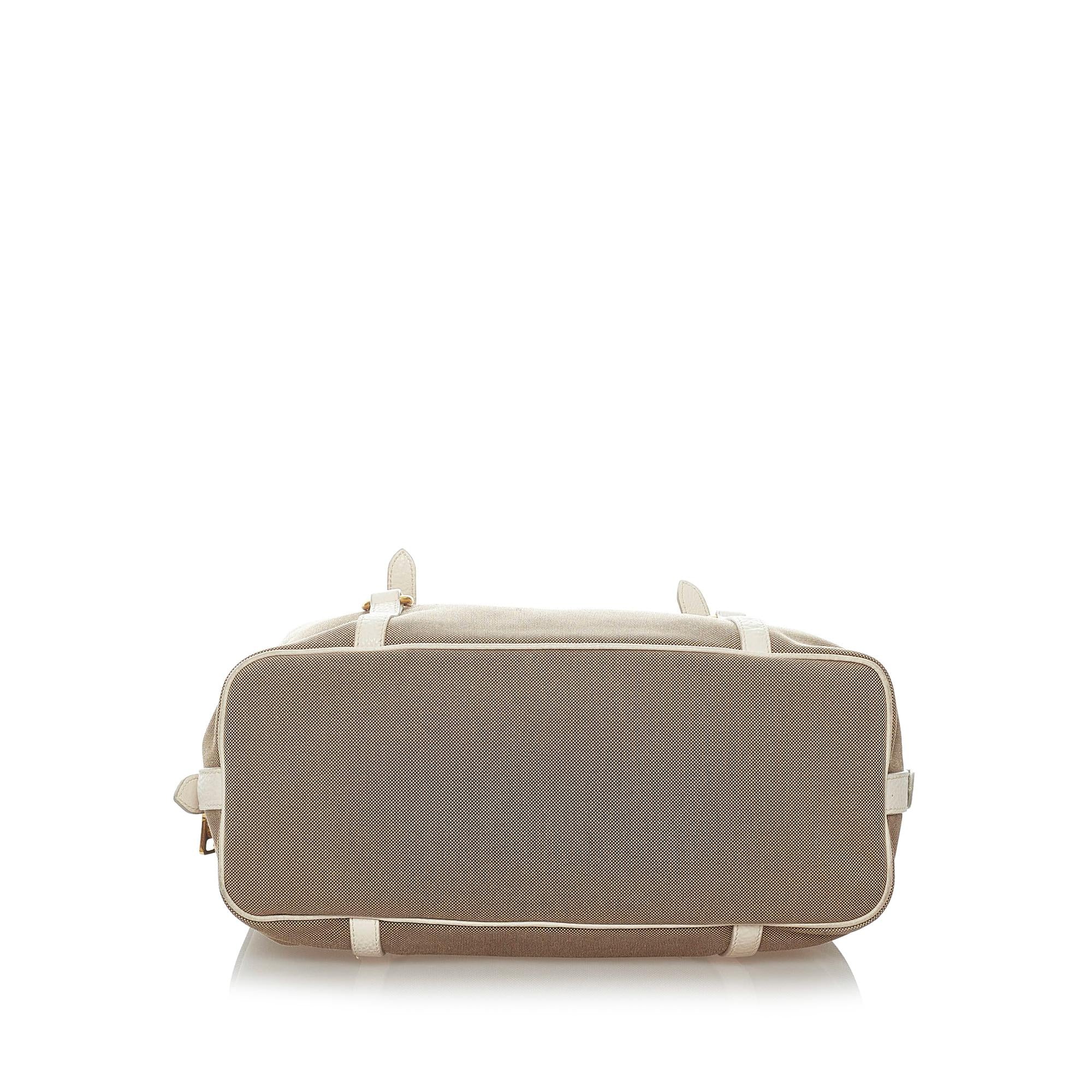 Prada Canapa Logo Canvas Shoulder Bag (SHG-32655)