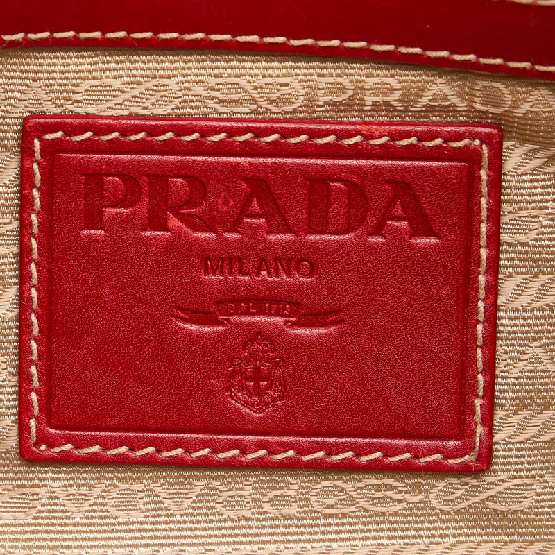 Prada Canapa Logo Canvas Shoulder Bag (SHG-32697)