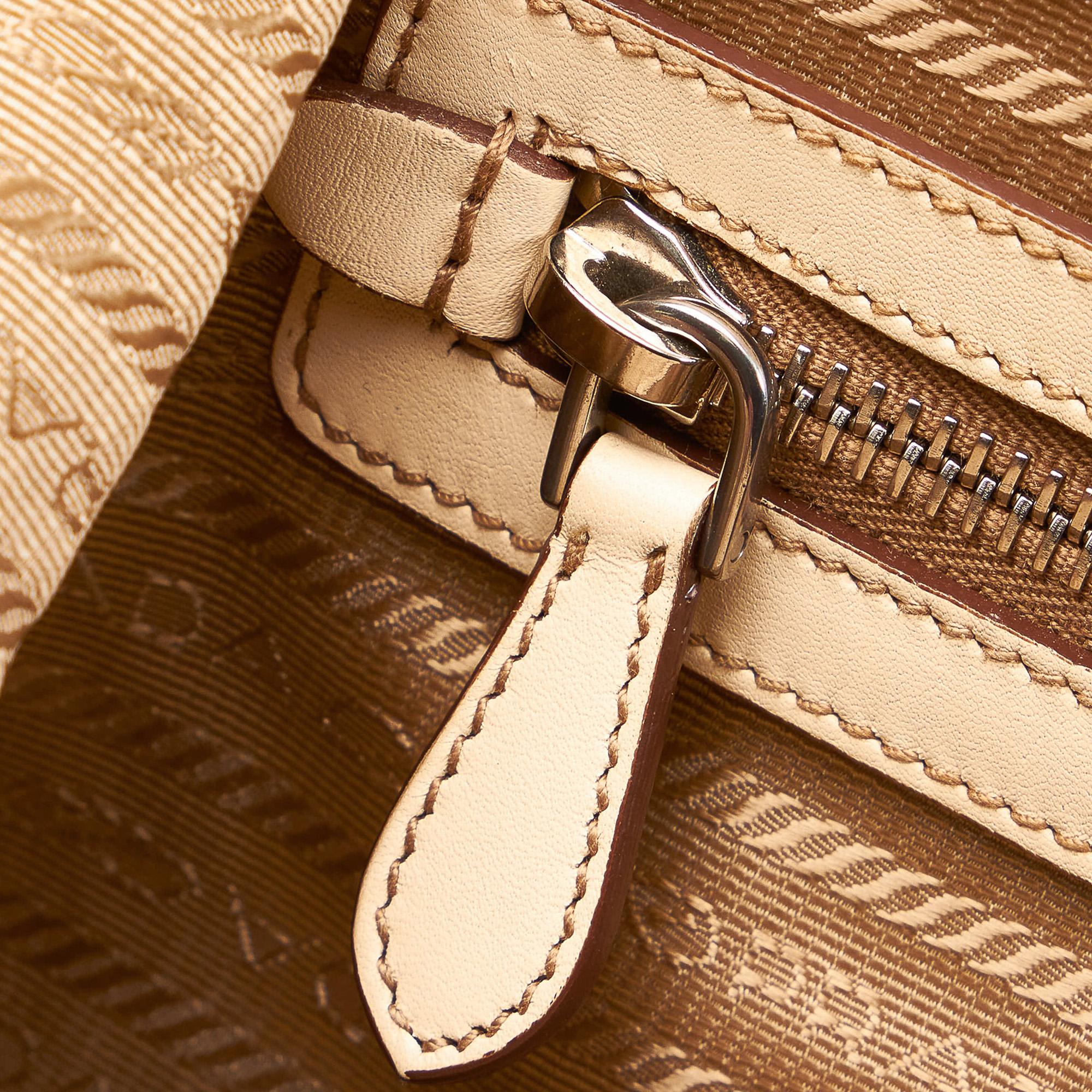 Prada Canapa Logo Canvas Tote Bag (SHG-32200)