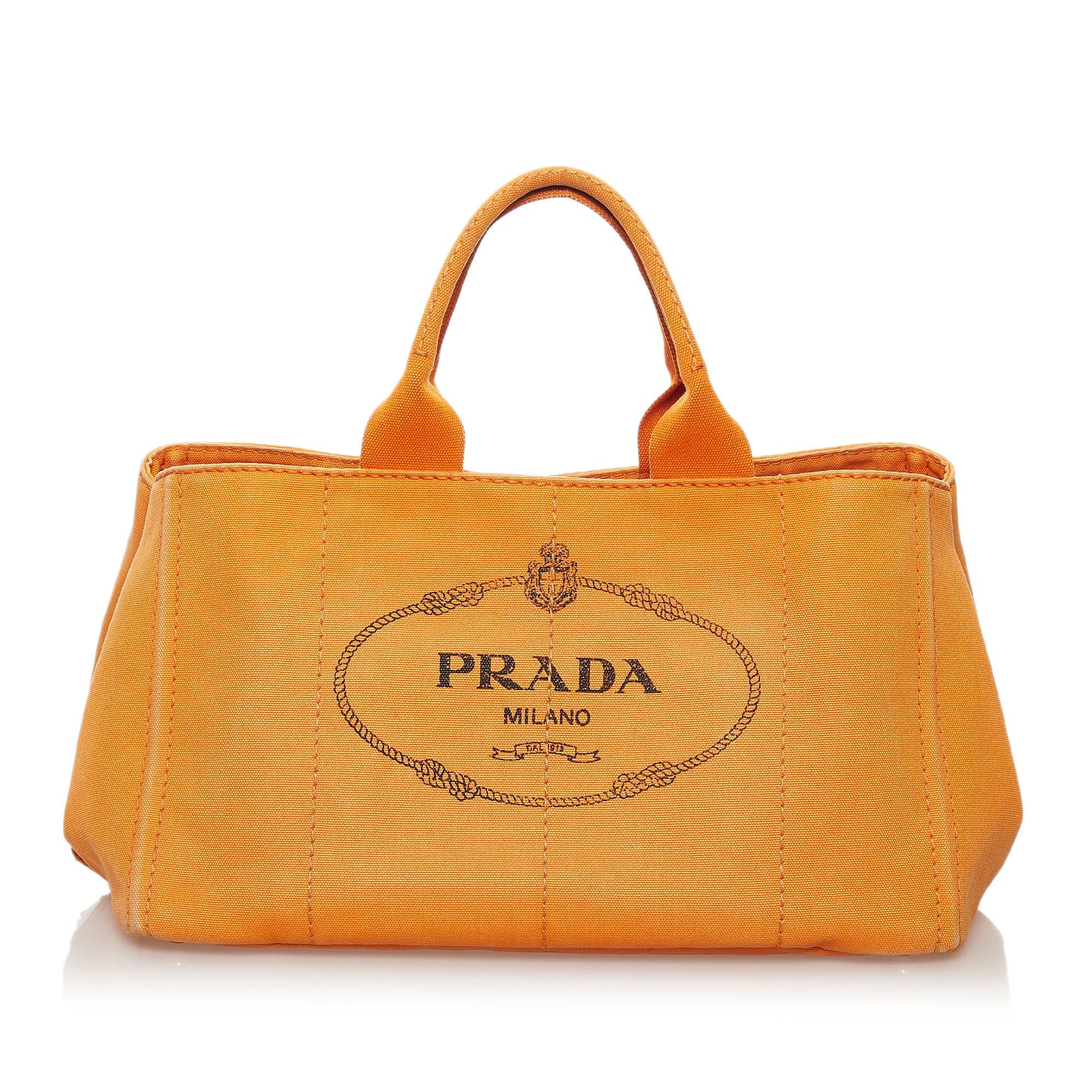 Prada Canapa Logo Canvas Tote (SHG-32202)