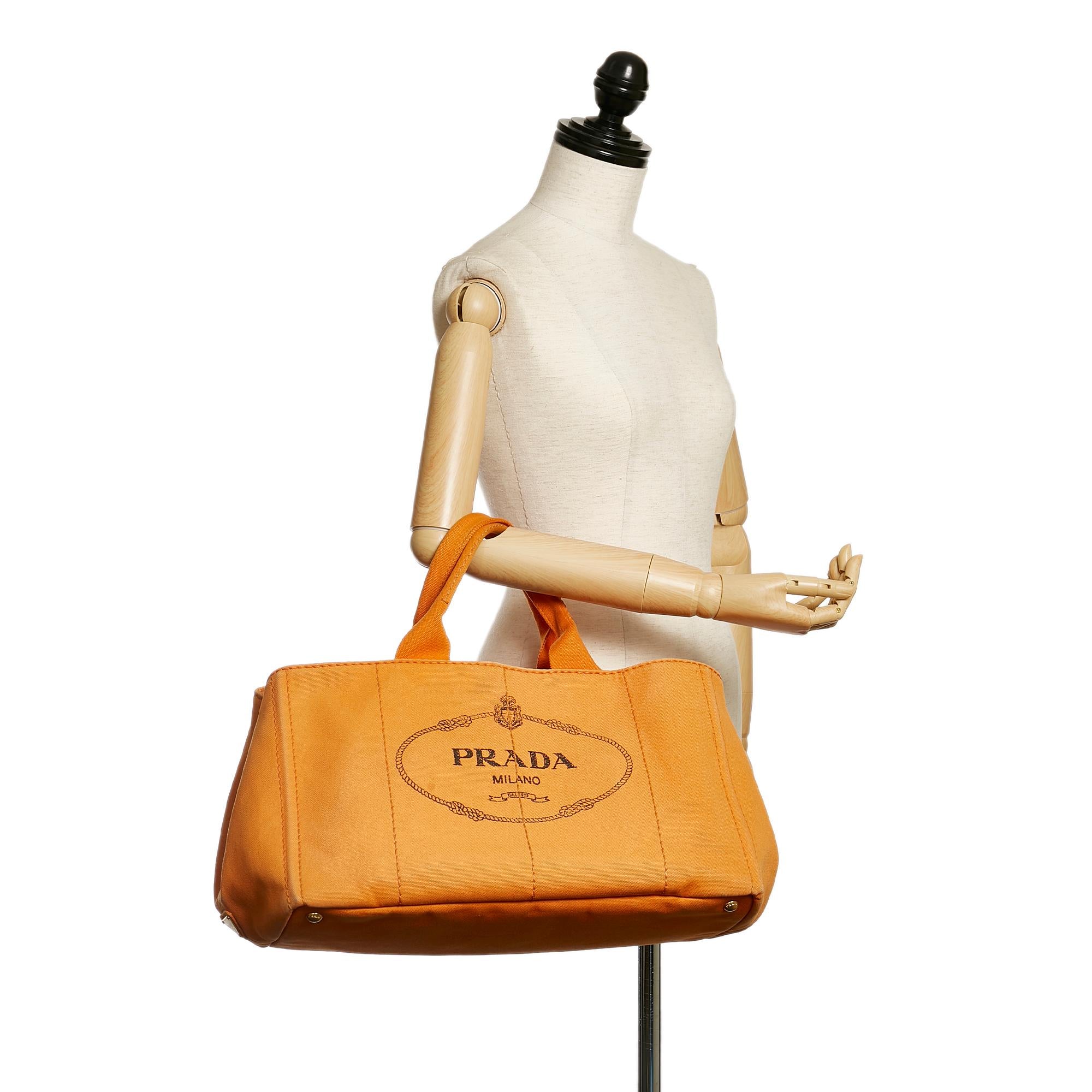 Prada Canapa Logo Canvas Tote (SHG-32202)