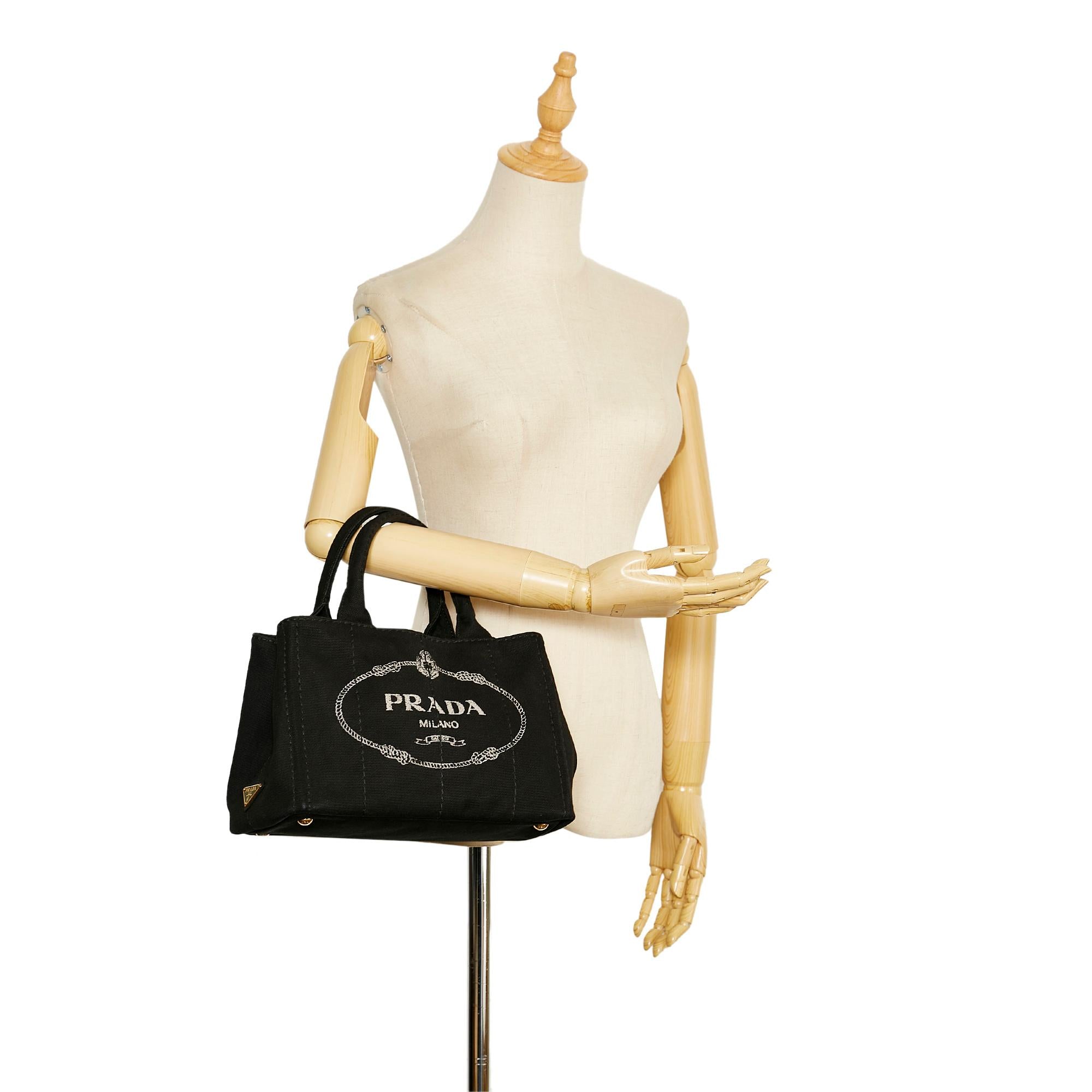 Prada Canapa Logo Handbag (SHG-dWahKa)