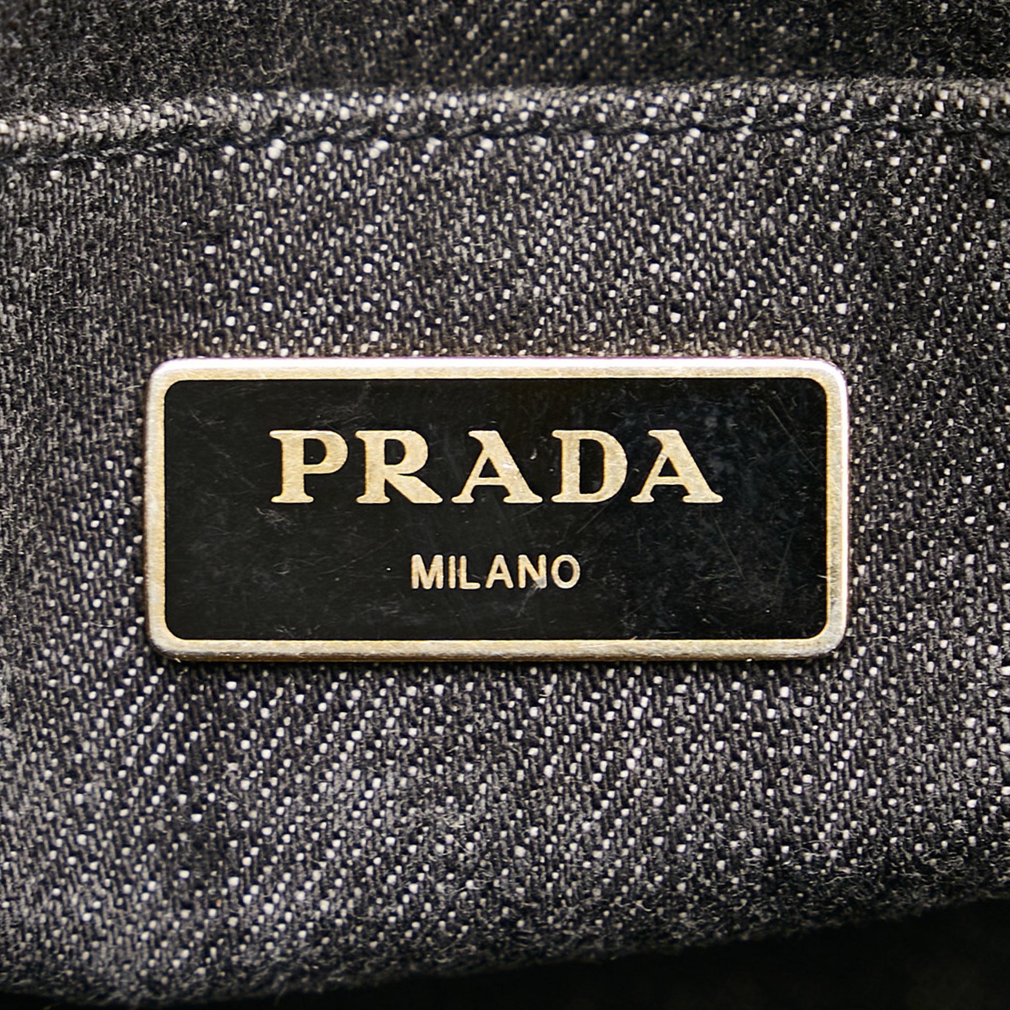 Prada Canapa Logo Satchel (SHG-35889)