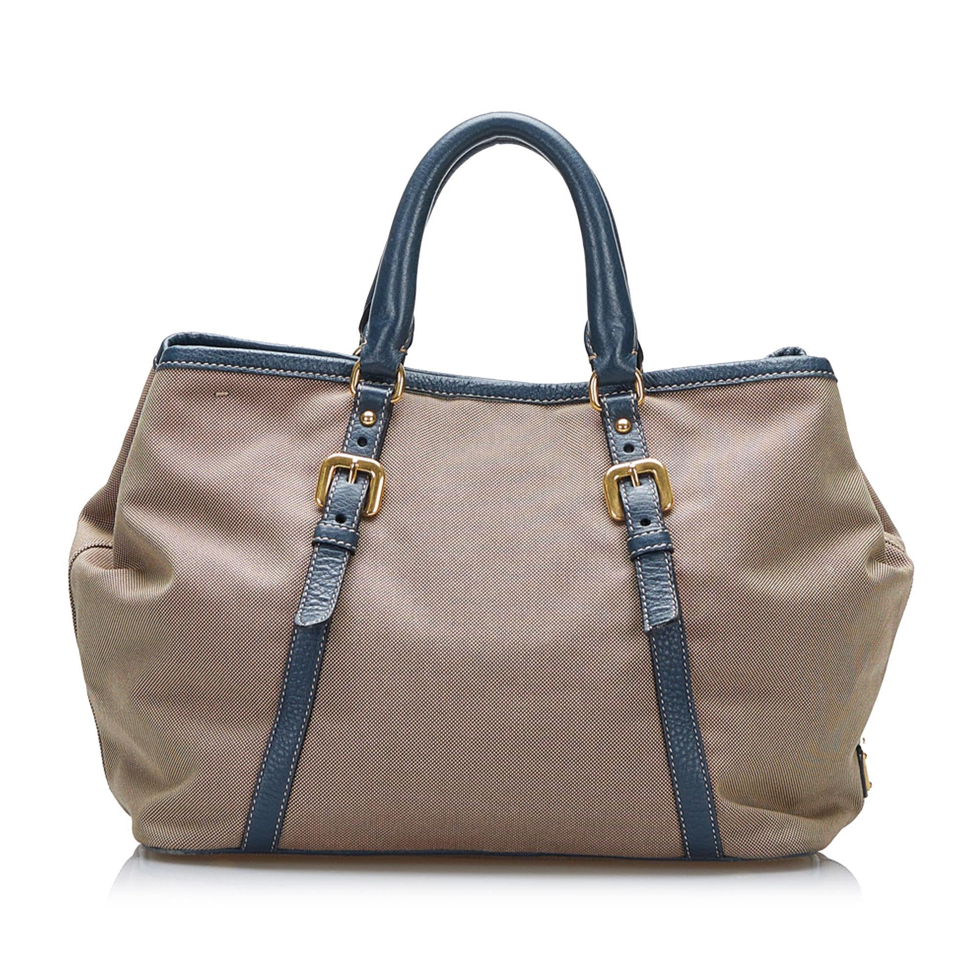 Prada Canapa Logo Satchel (SHG-qNnA1I)