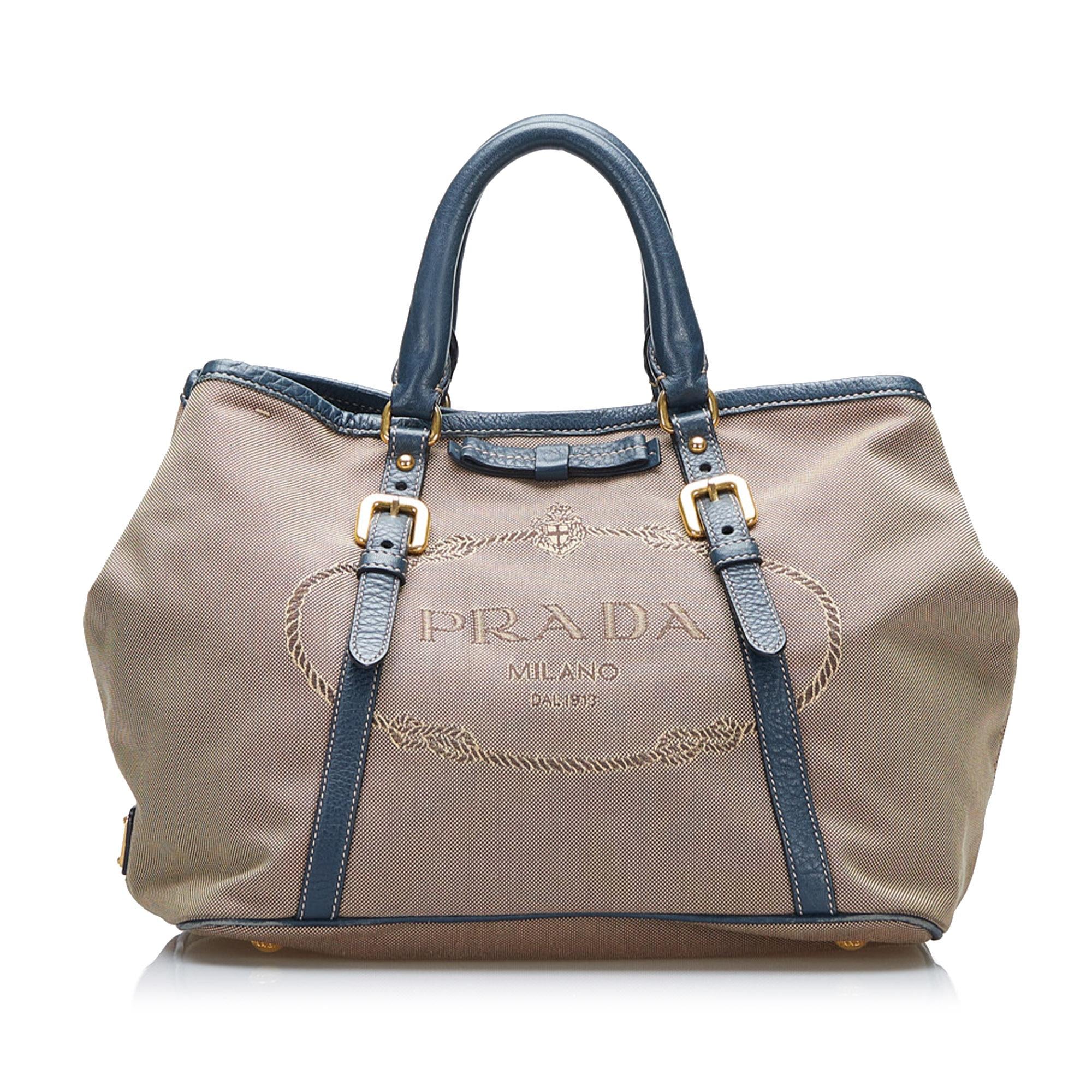 Prada Canapa Logo Satchel (SHG-qNnA1I)