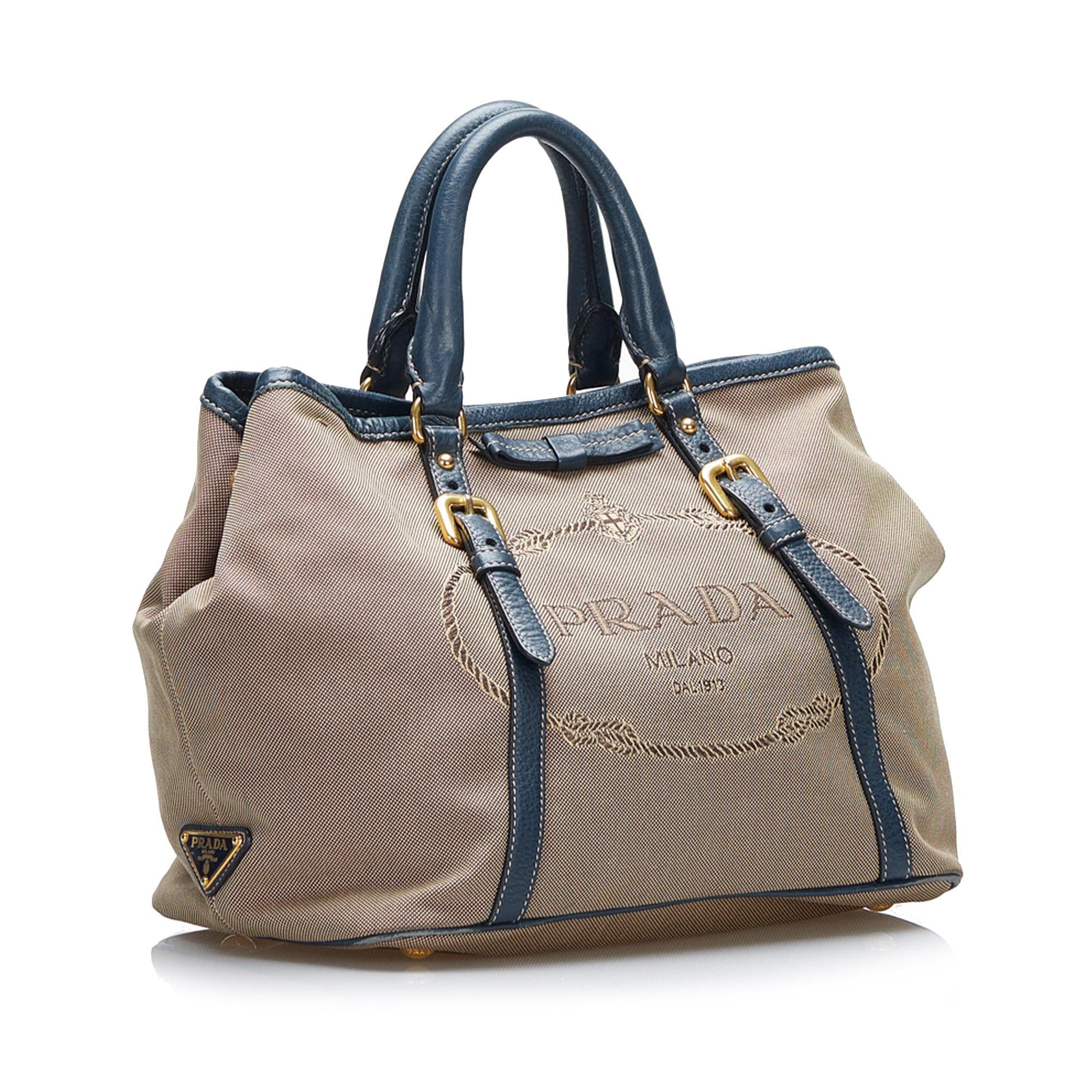 Prada Canapa Logo Satchel (SHG-qNnA1I)