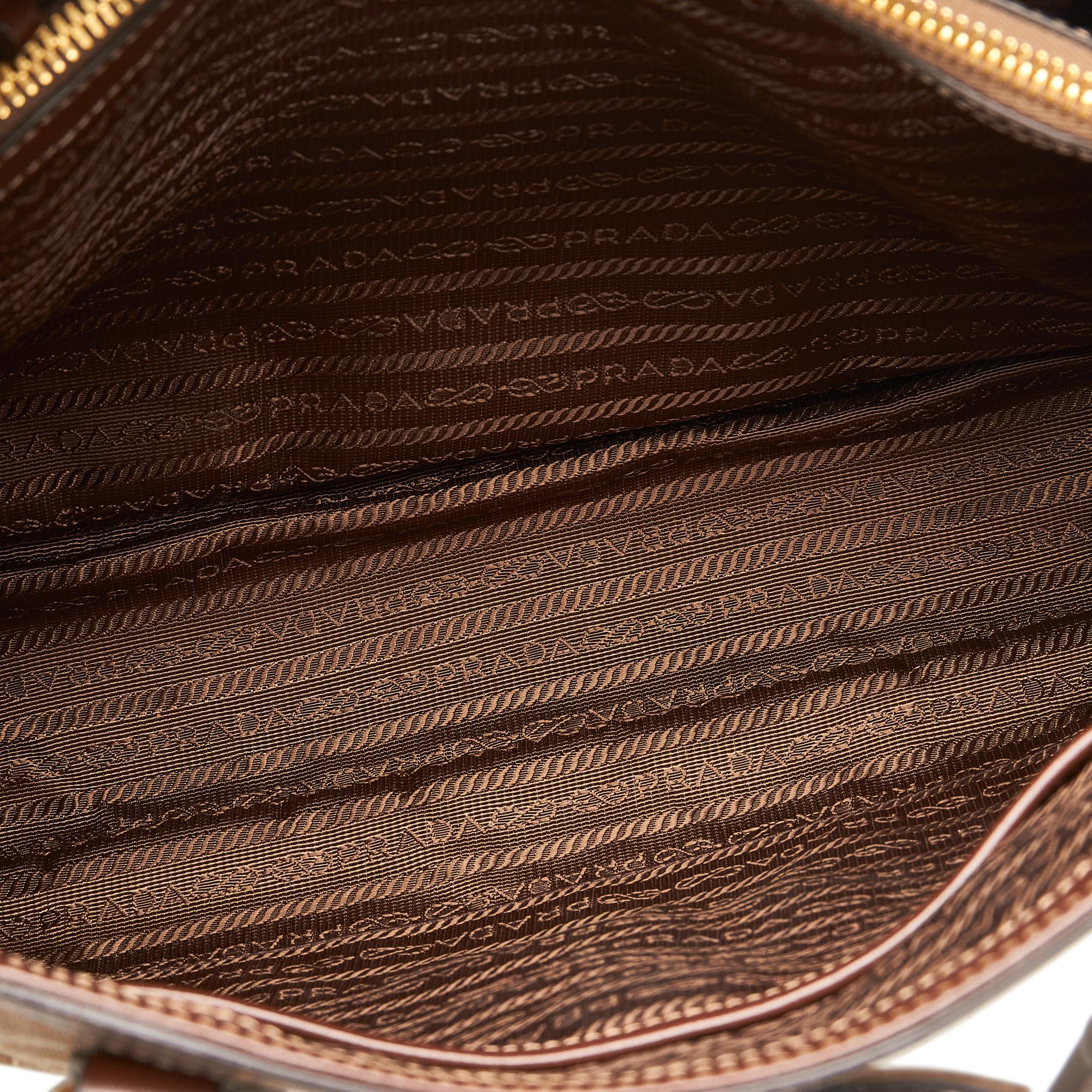 Prada Canapa Logo Satchel (SHG-iV35jz)