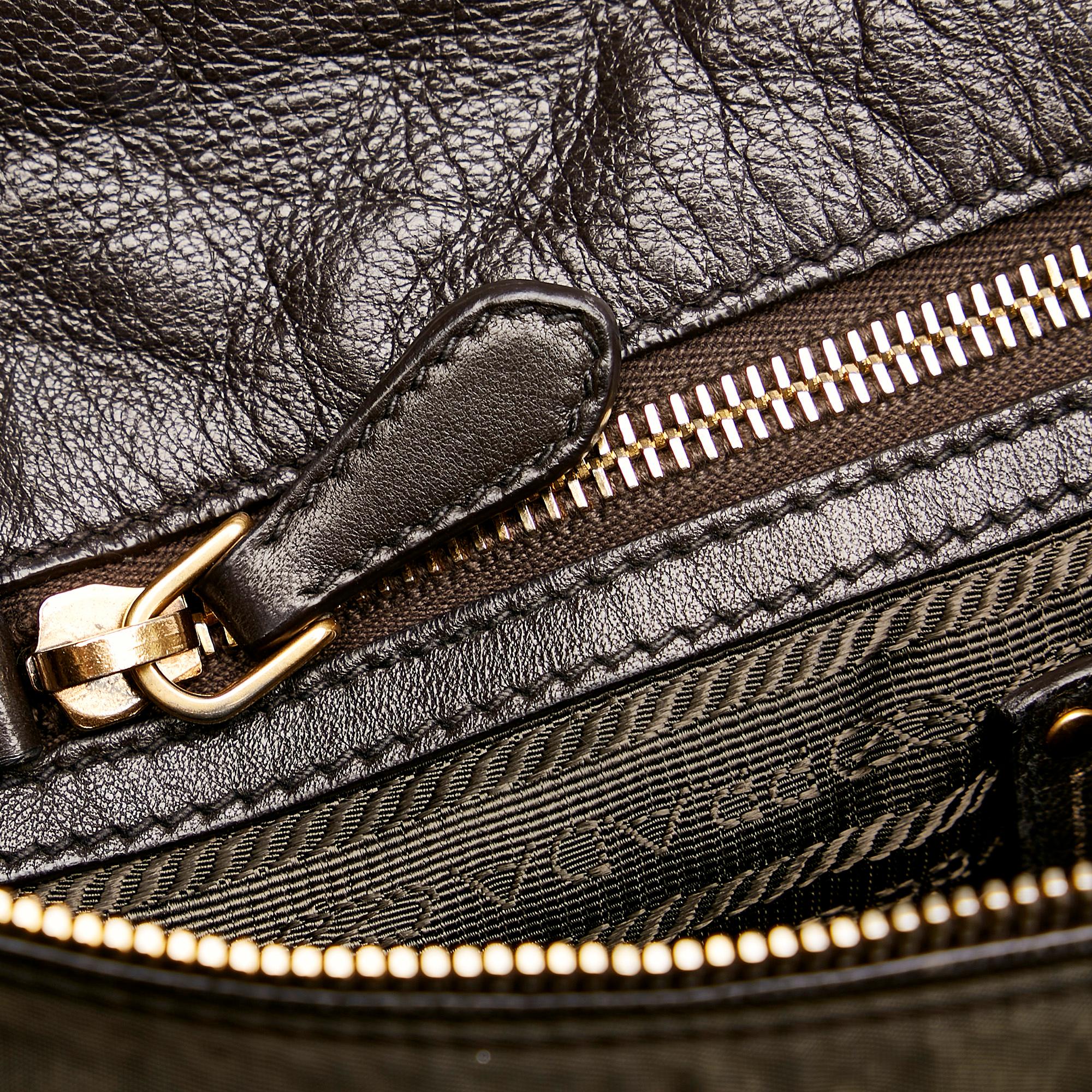 Prada Canapa Logo Tessuto Satchel (SHG-32714)