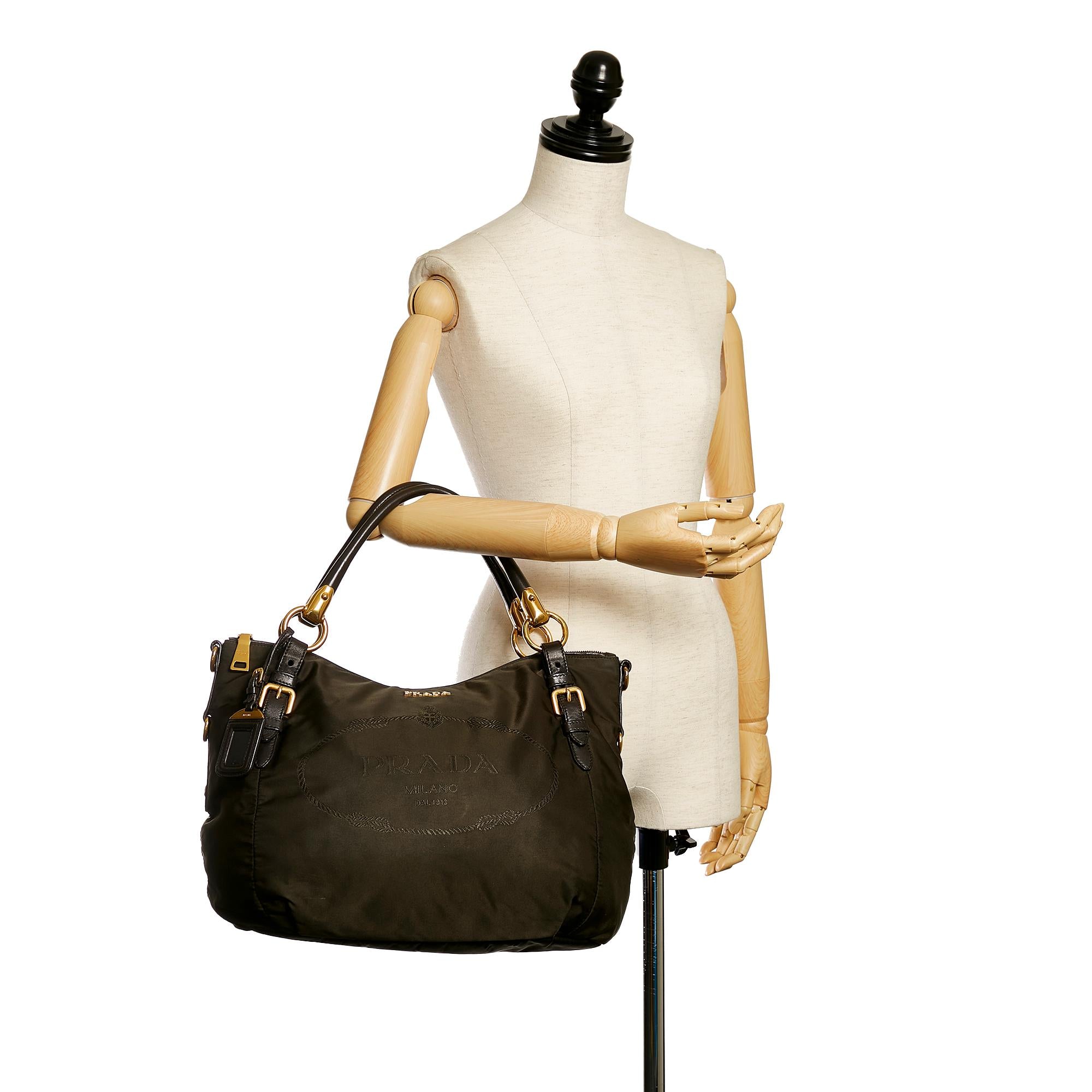 Prada Canapa Logo Tessuto Satchel (SHG-32714)