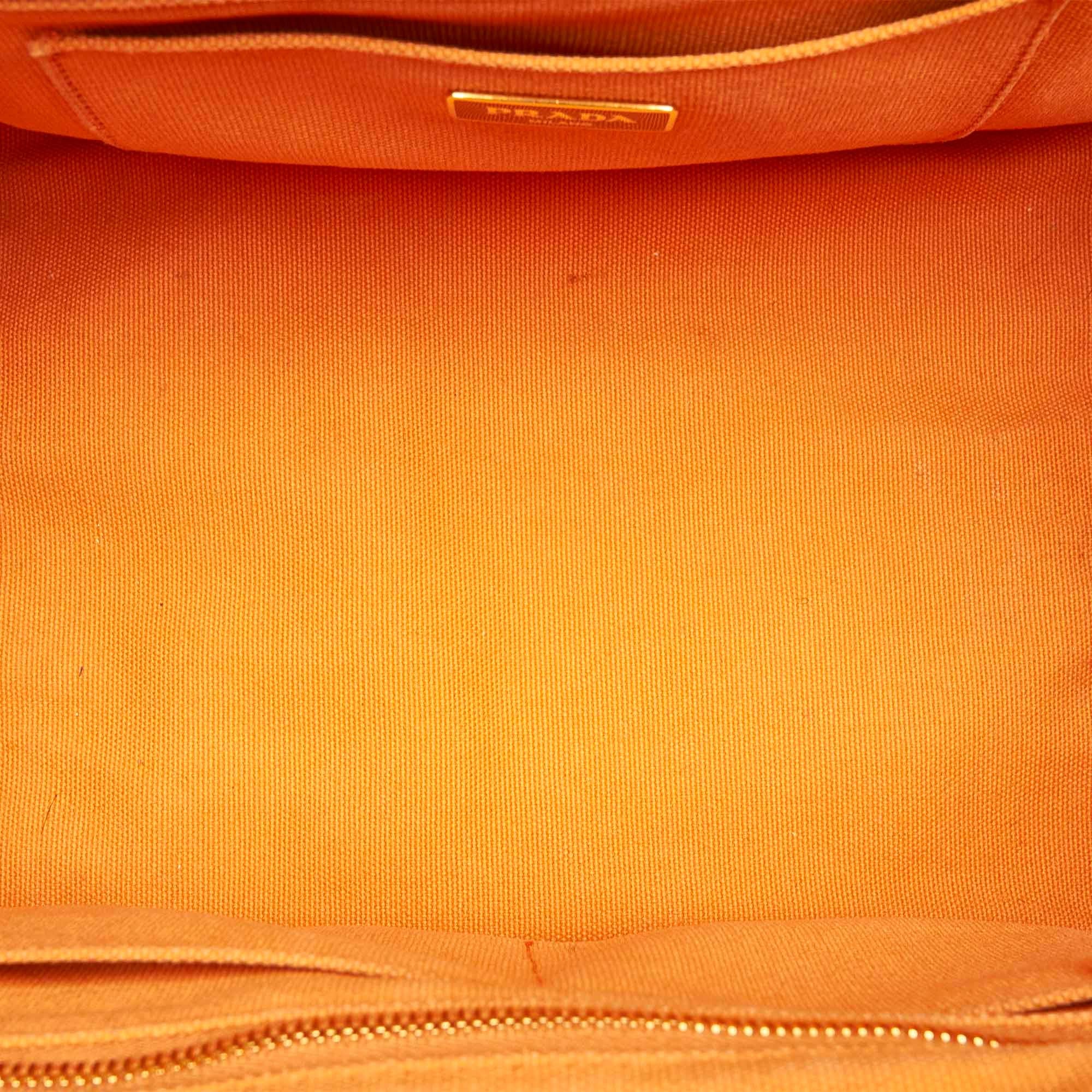 Prada Canapa Studded Canvas Satchel (SHG-32375)
