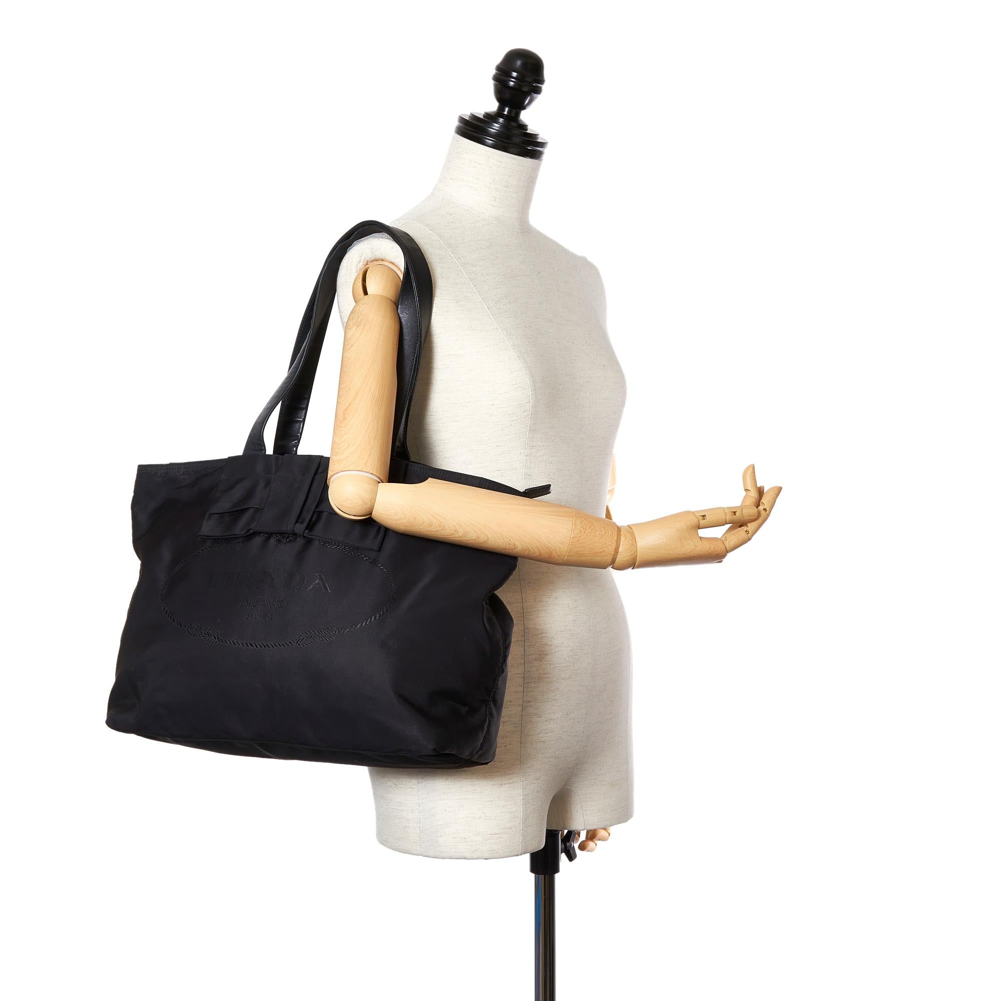 Prada Canapa Tessuto Tote Bag (SHG-31959)