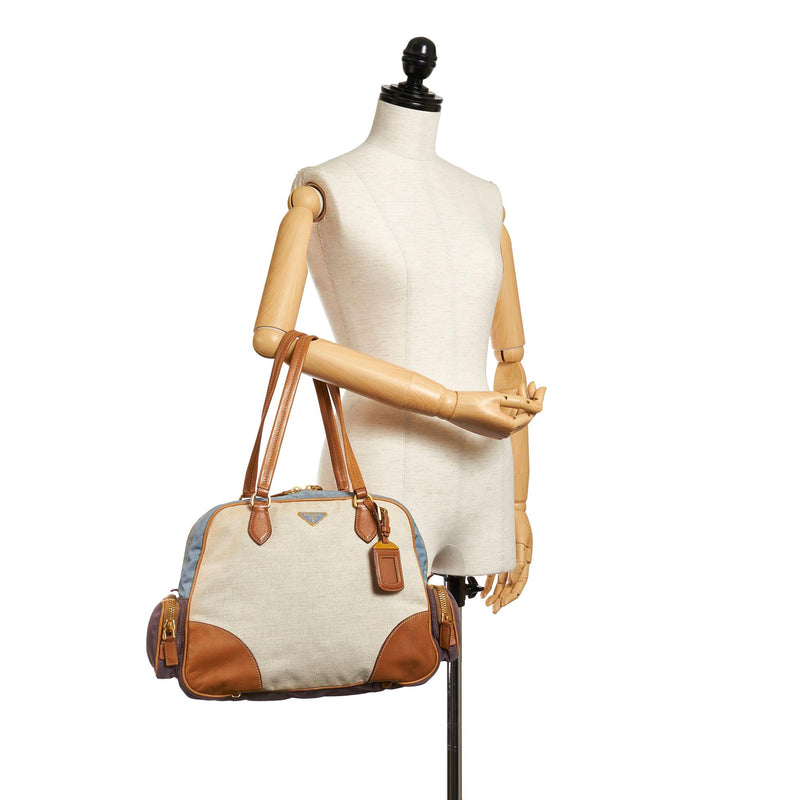 Prada Canvas Shoulder Bag (SHG-28485)