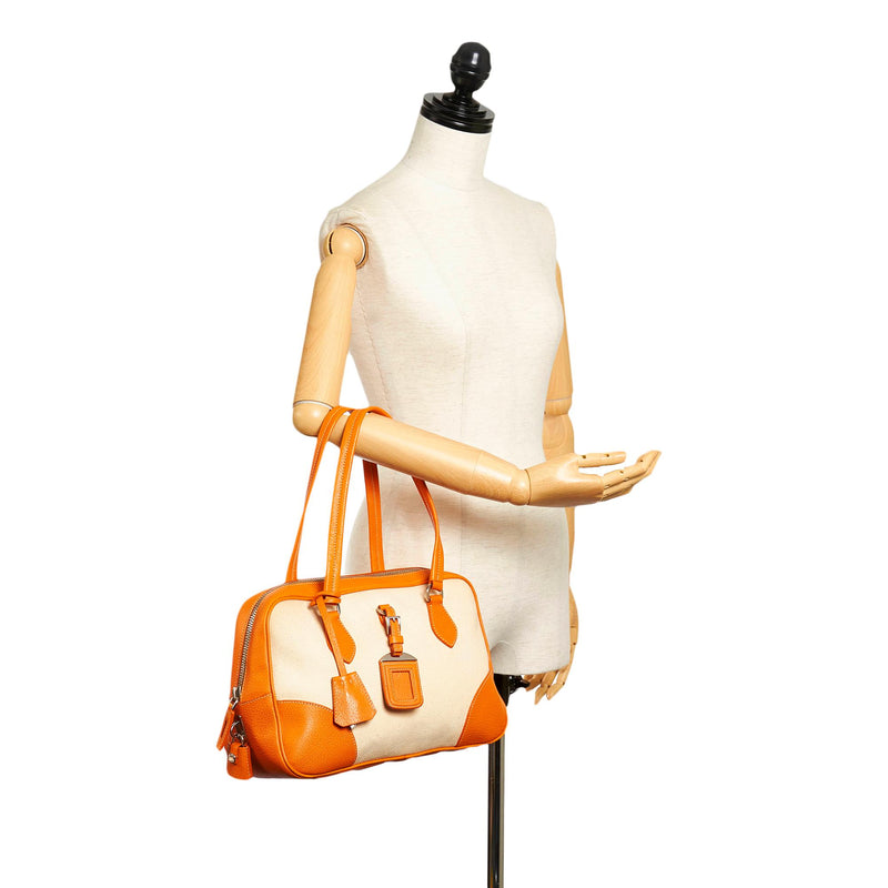 Prada Canvas Shoulder Bag (SHG-32051)