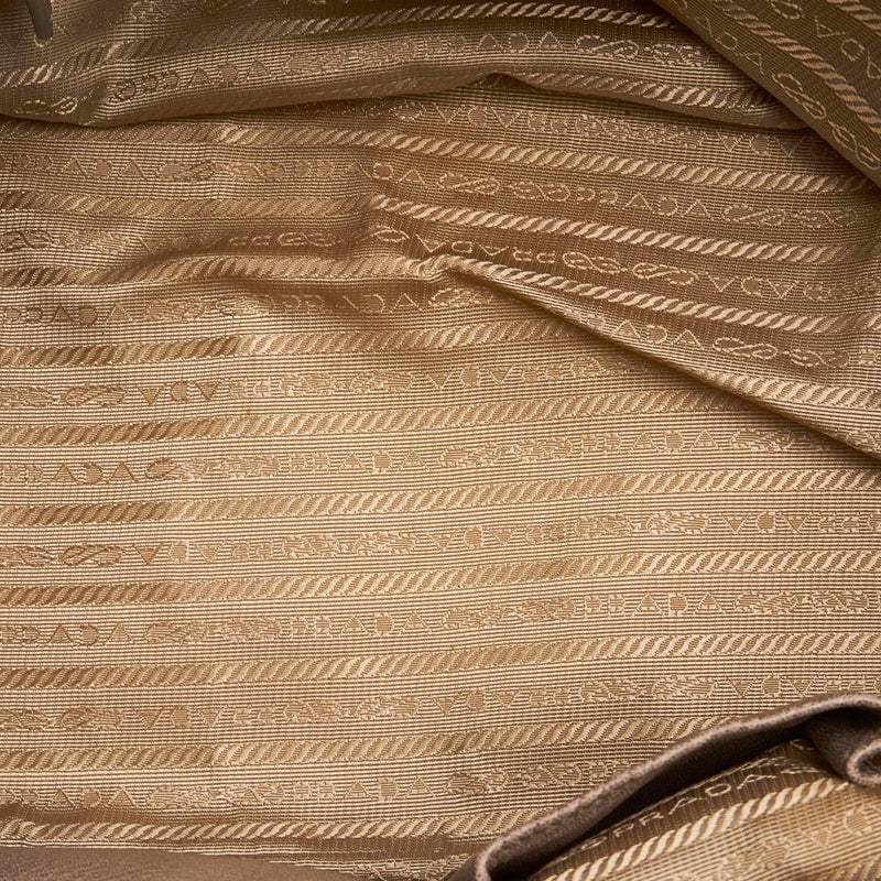 Prada Cervo Antik Frame Leather Satchel (SHG-32425)
