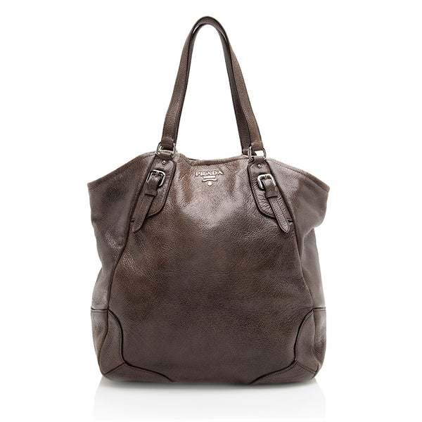 Prada Cervo Lux Large Shoulder Bag (SHF-18196)